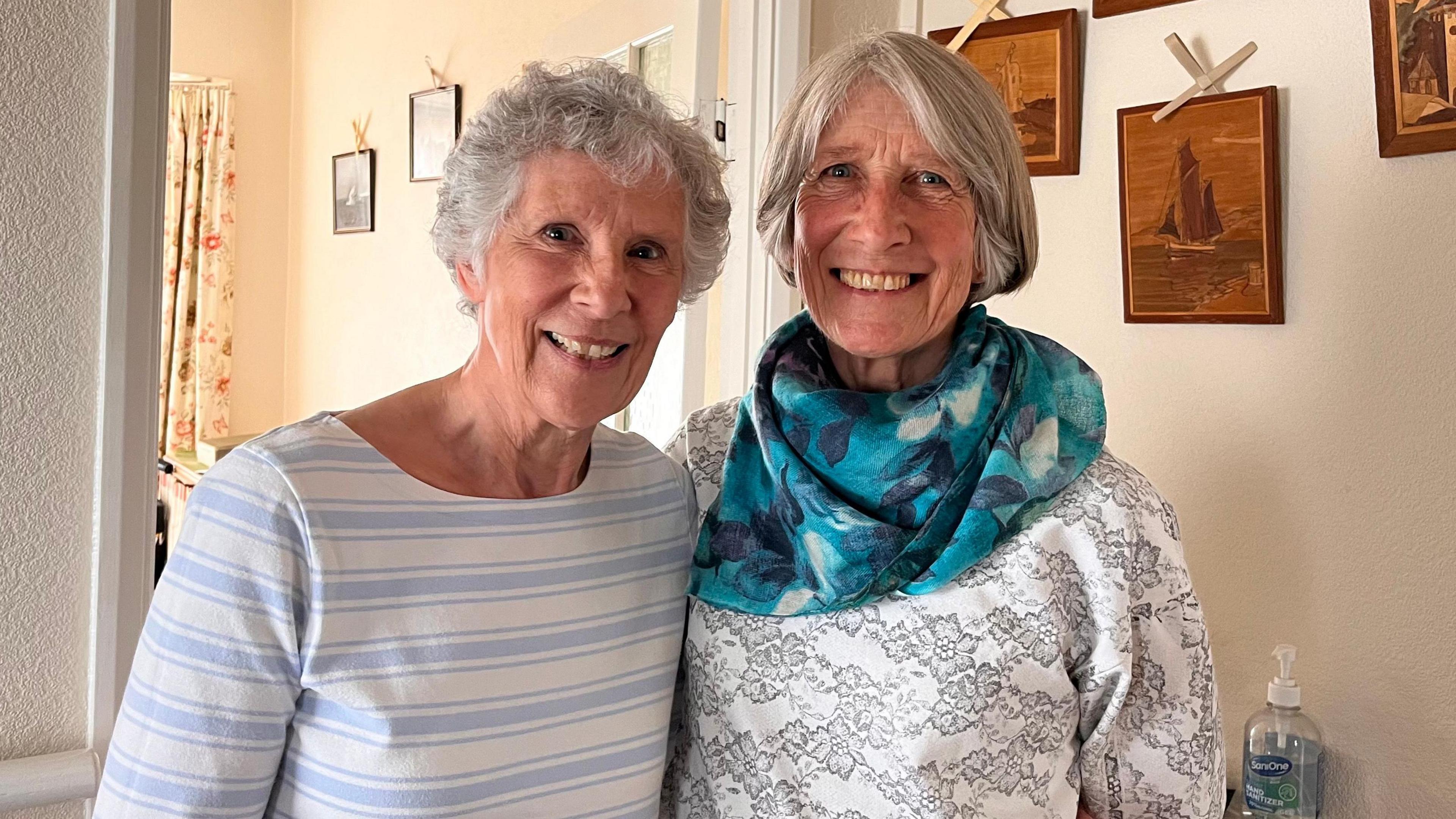 Sue Harder and Joan Pinkstone smiling