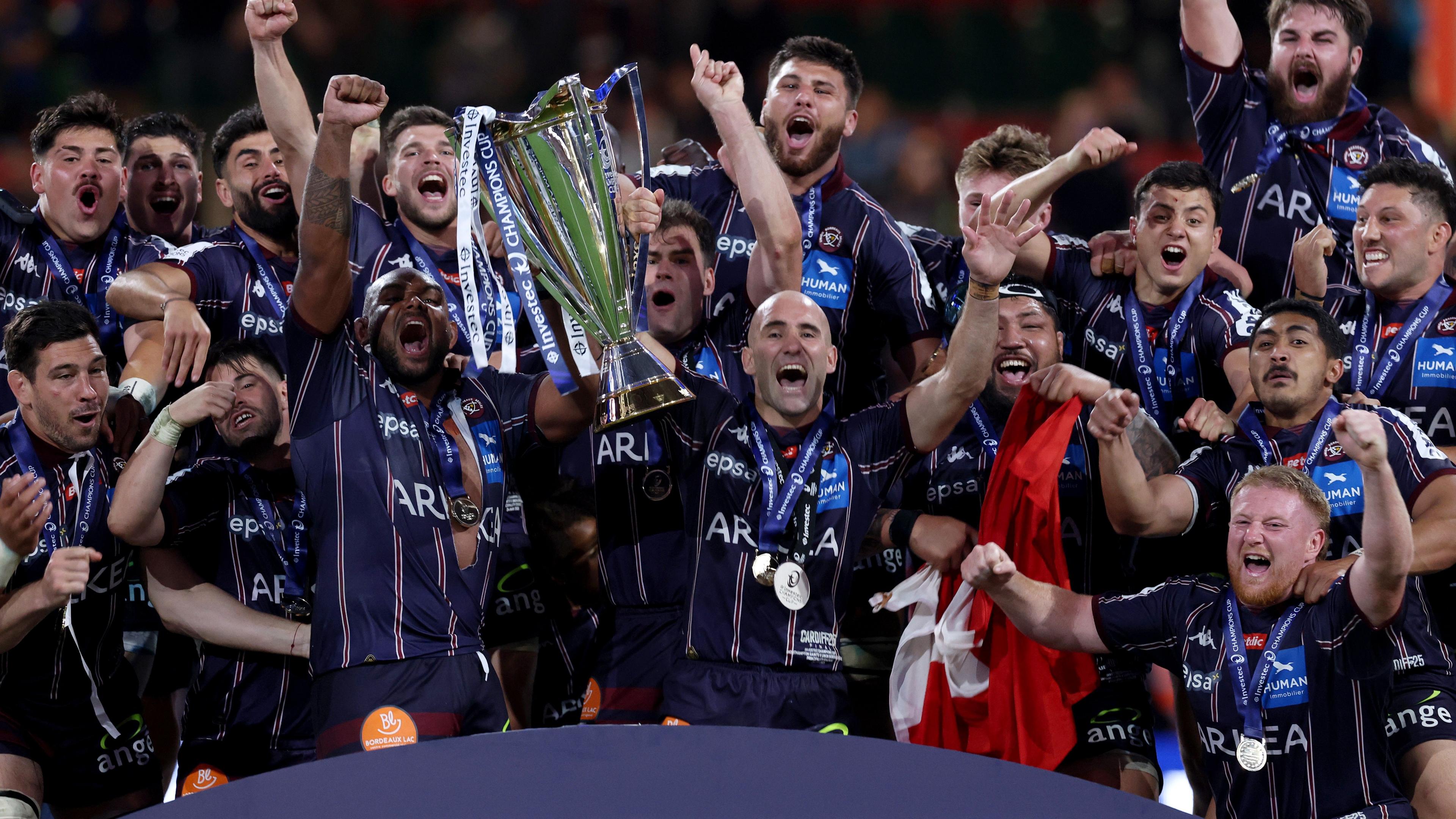 Bordeaux-Begles lift the Champions Cup in 2025