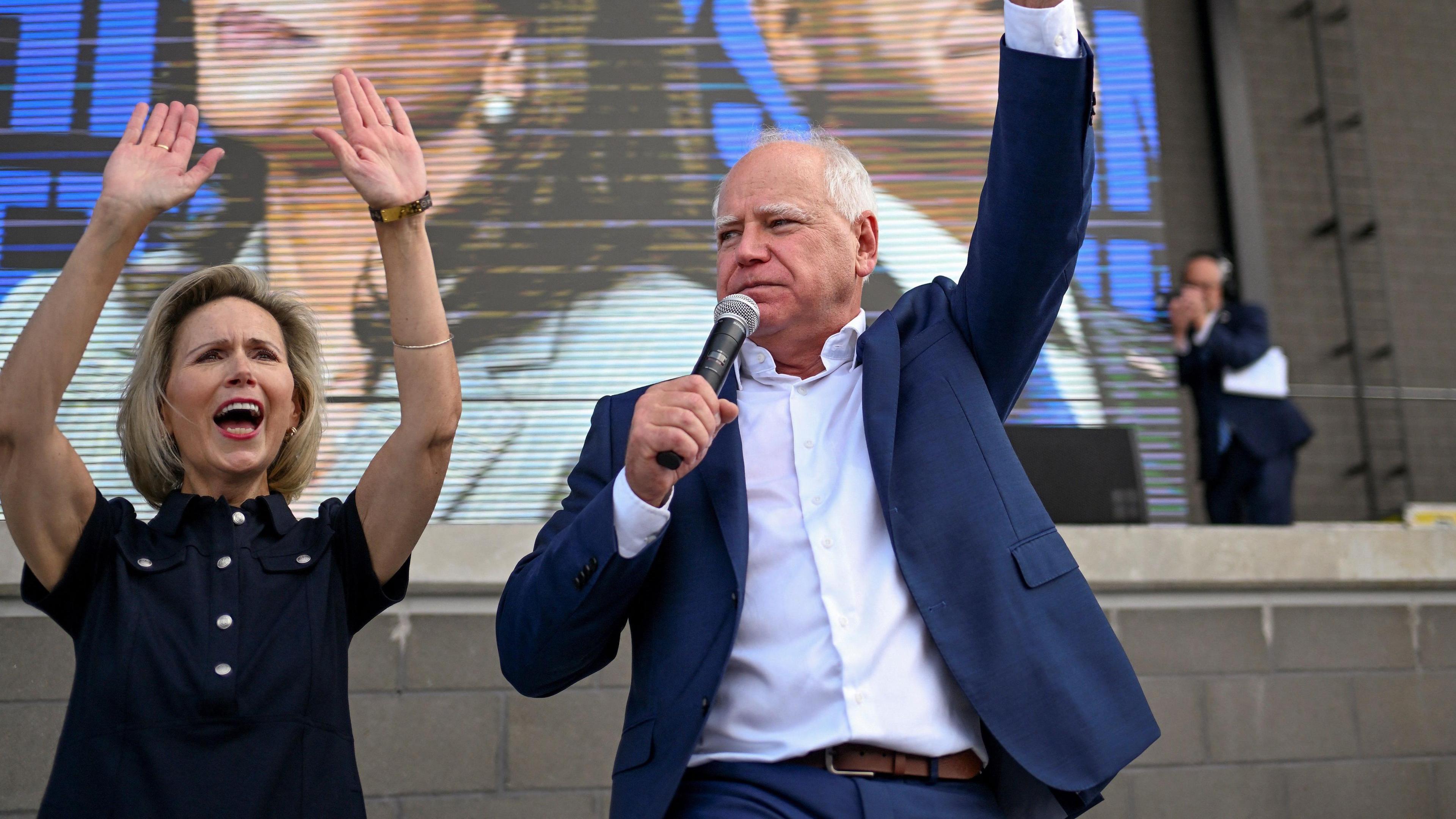 Gwen and Tim Walz 