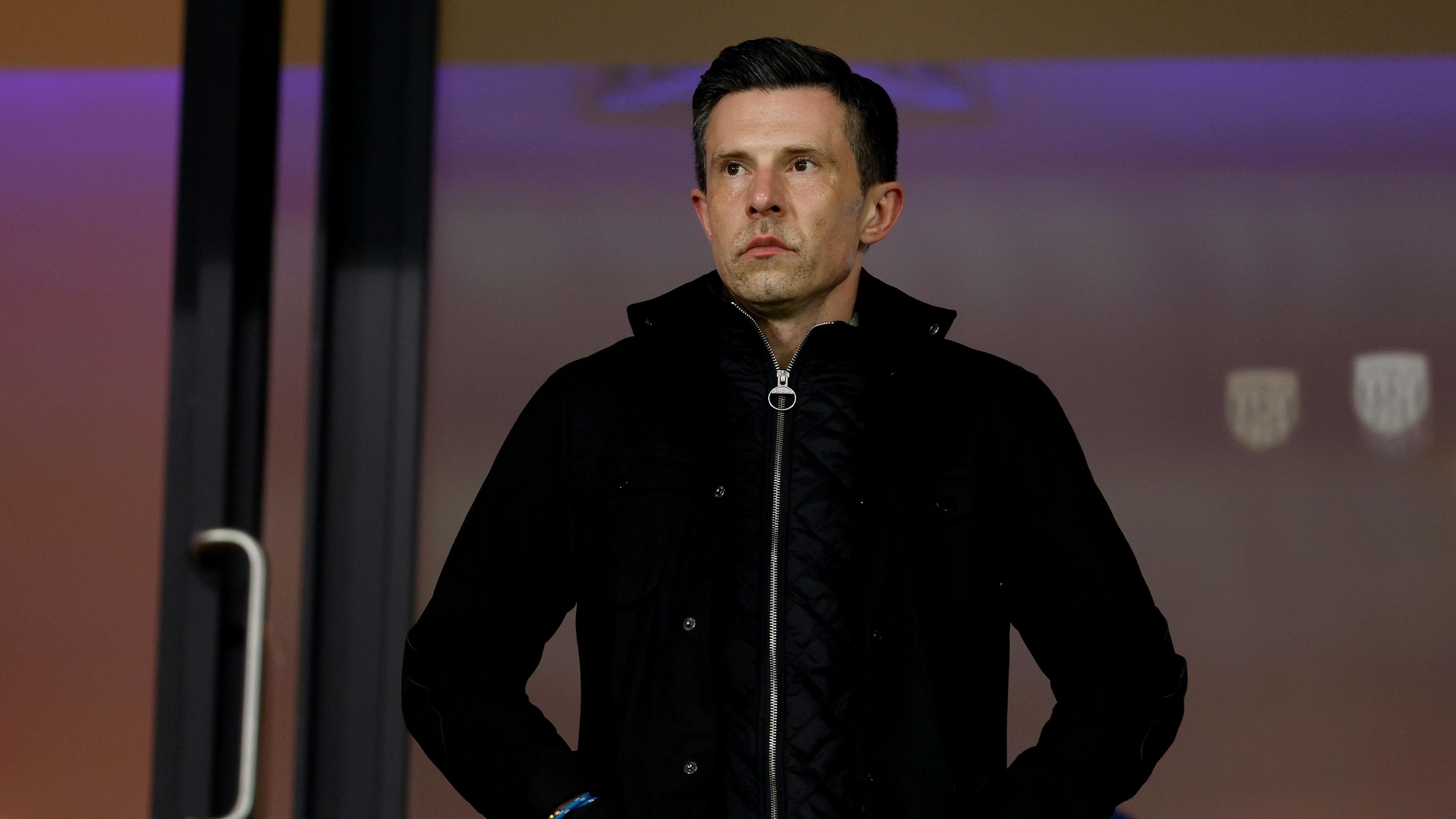 West Bromwich Albion sporting director and president Andrew Nestor on the balcony at The Hawthorns Stadium