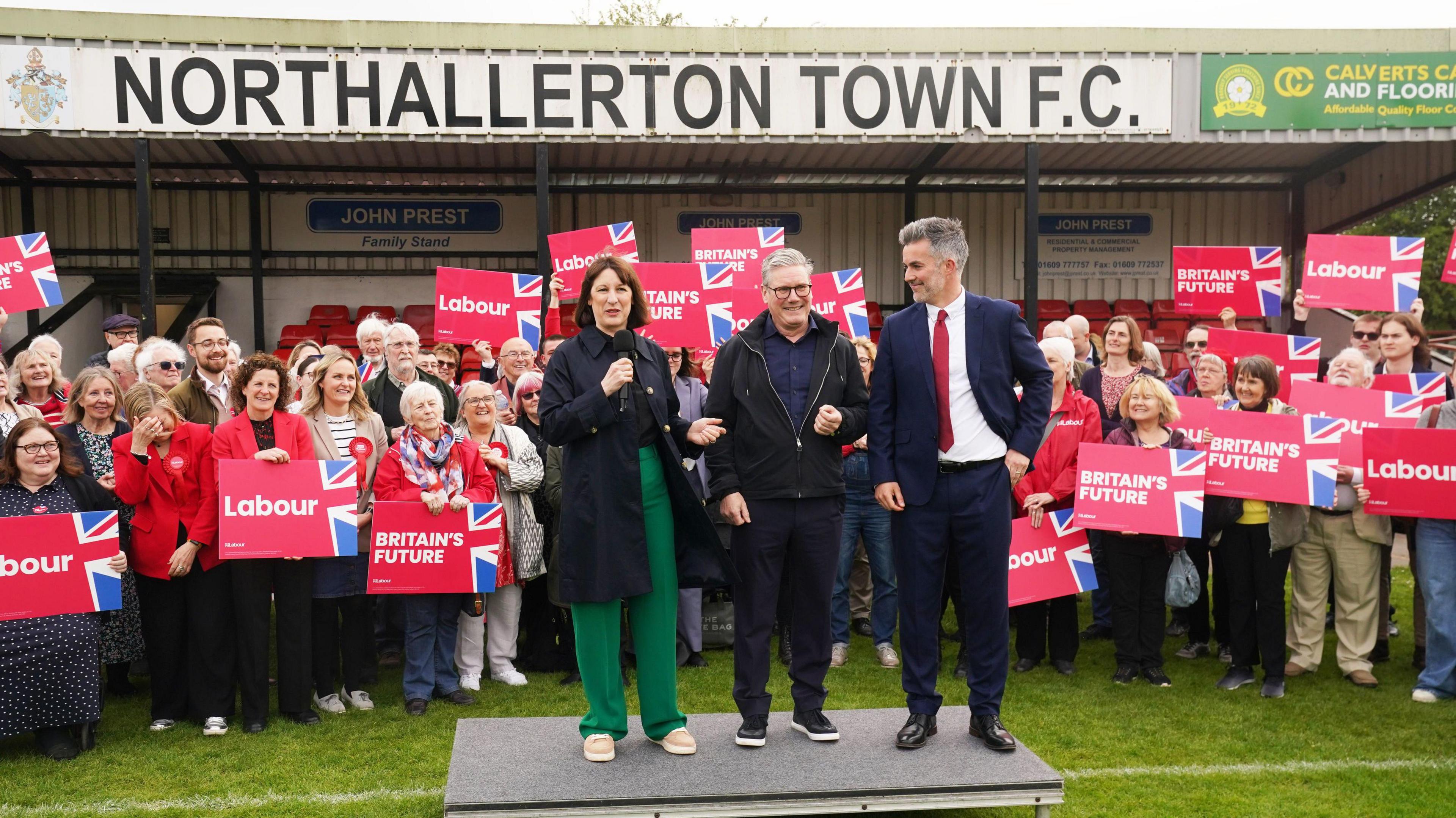 Rachel Reeves, Keir Starmer and David Skaith