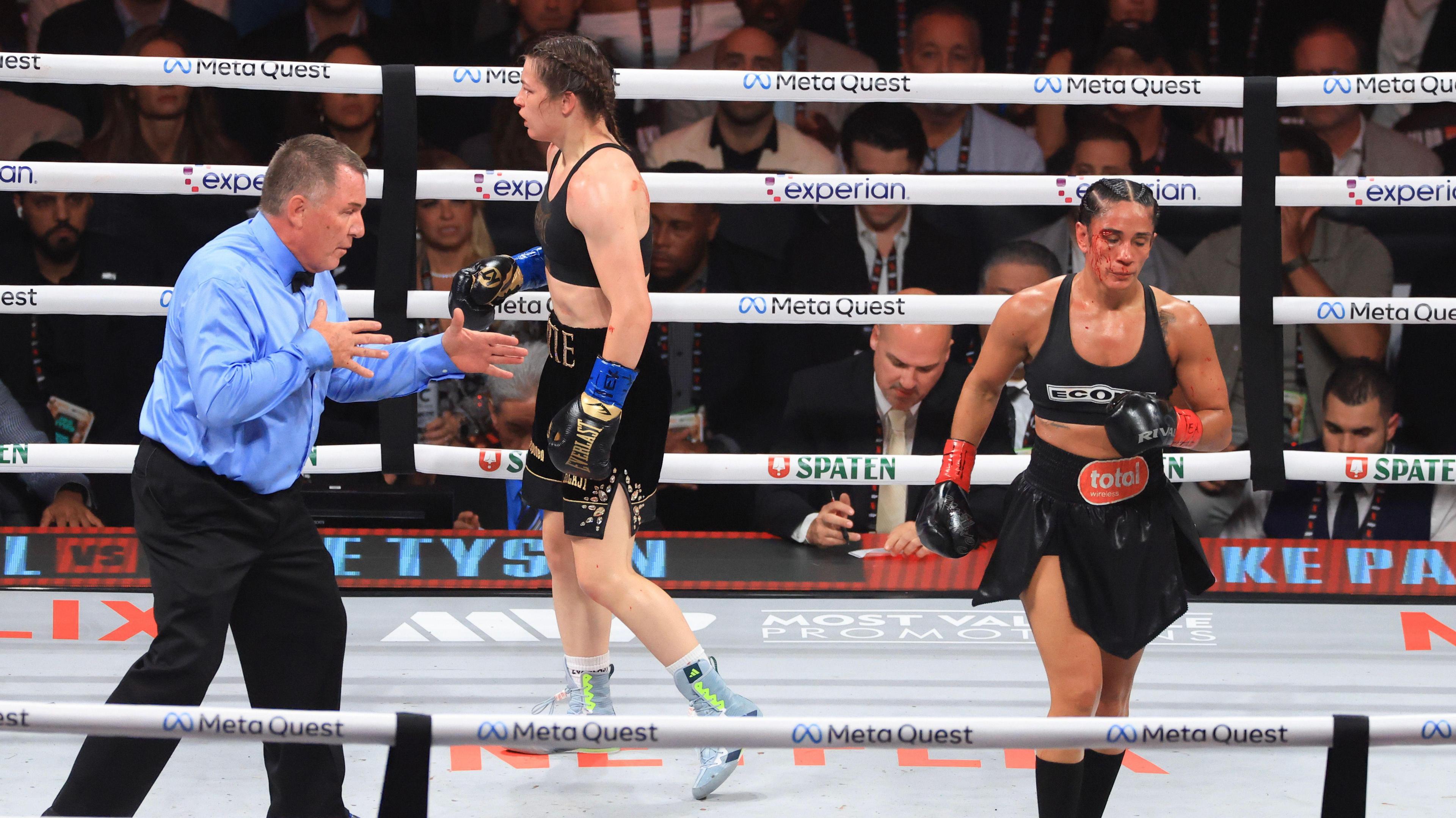 Amanda Serrano pinch a severely trim oculus during past November's conflict pinch Taylor