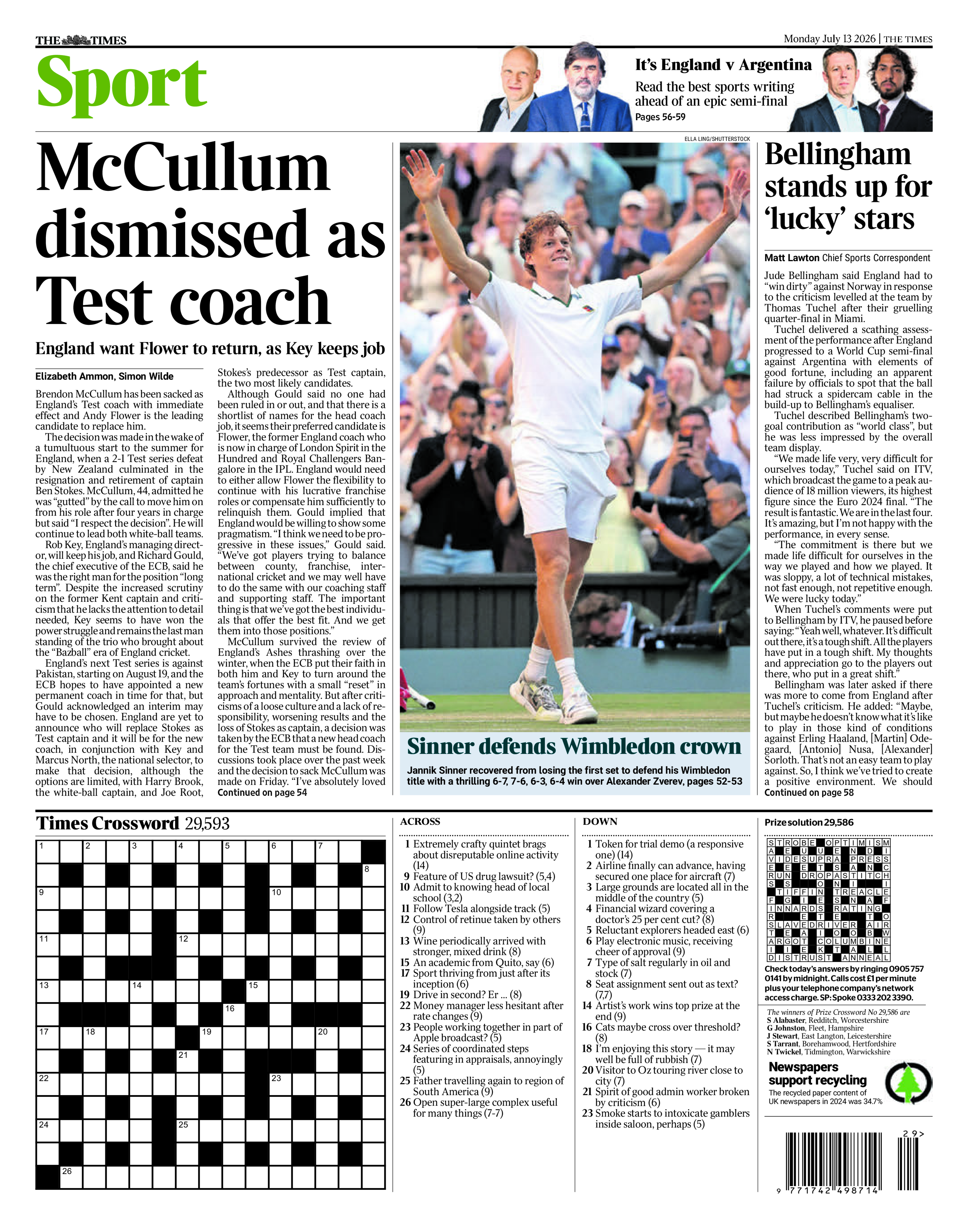 Times back page