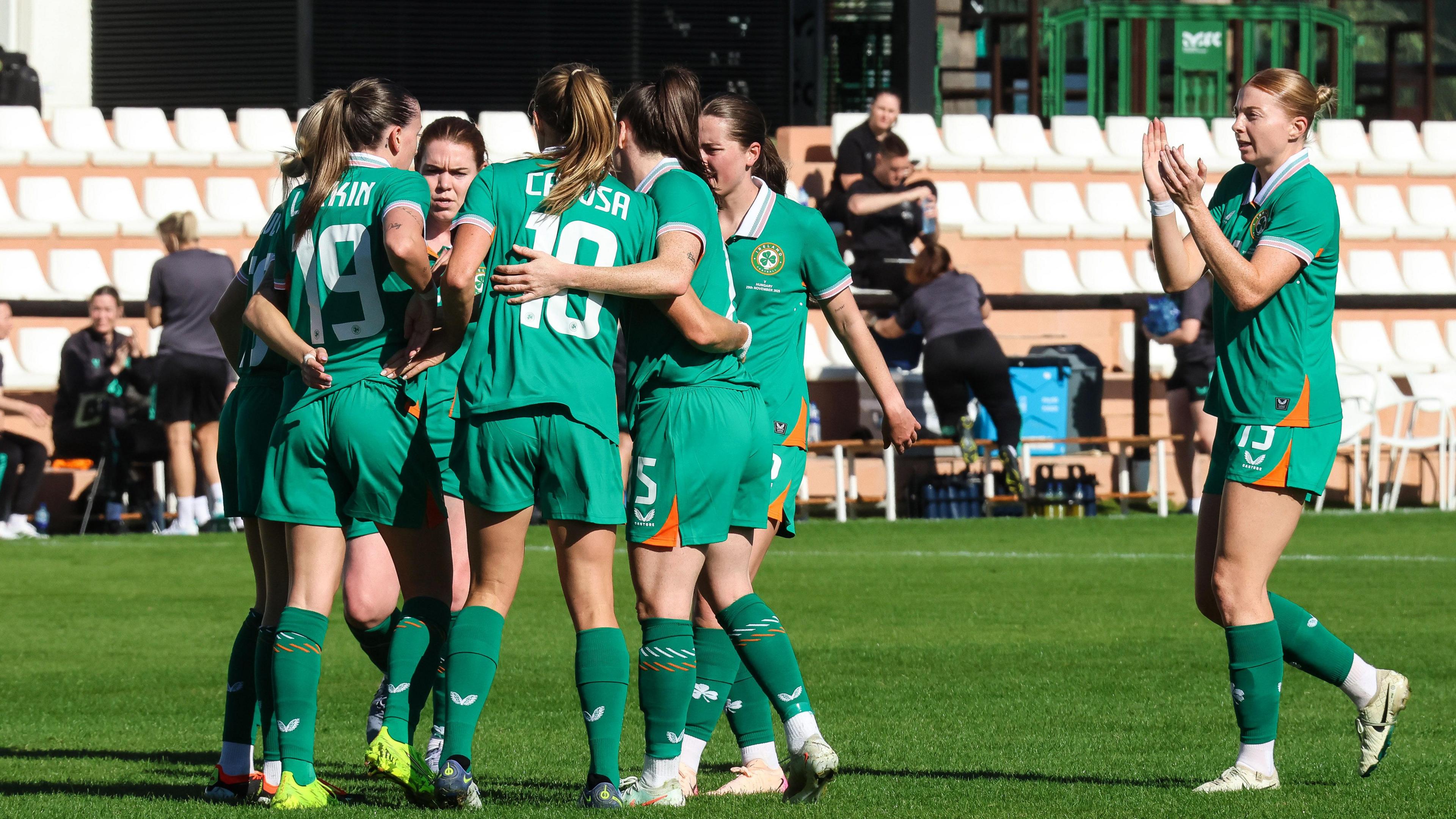 Republic of Ireland women celebrate