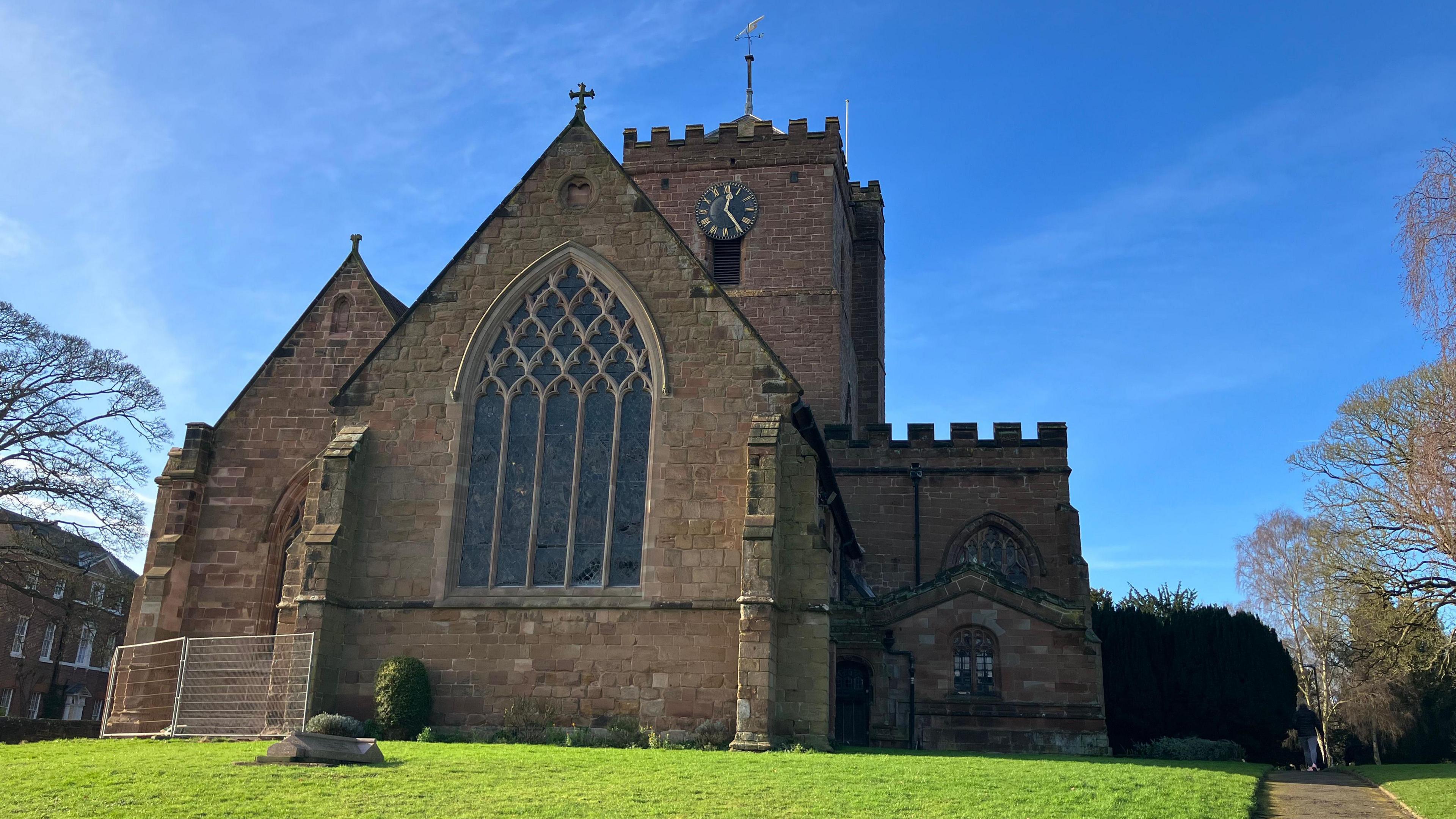 The front of St Andrew's Church in Shifnal