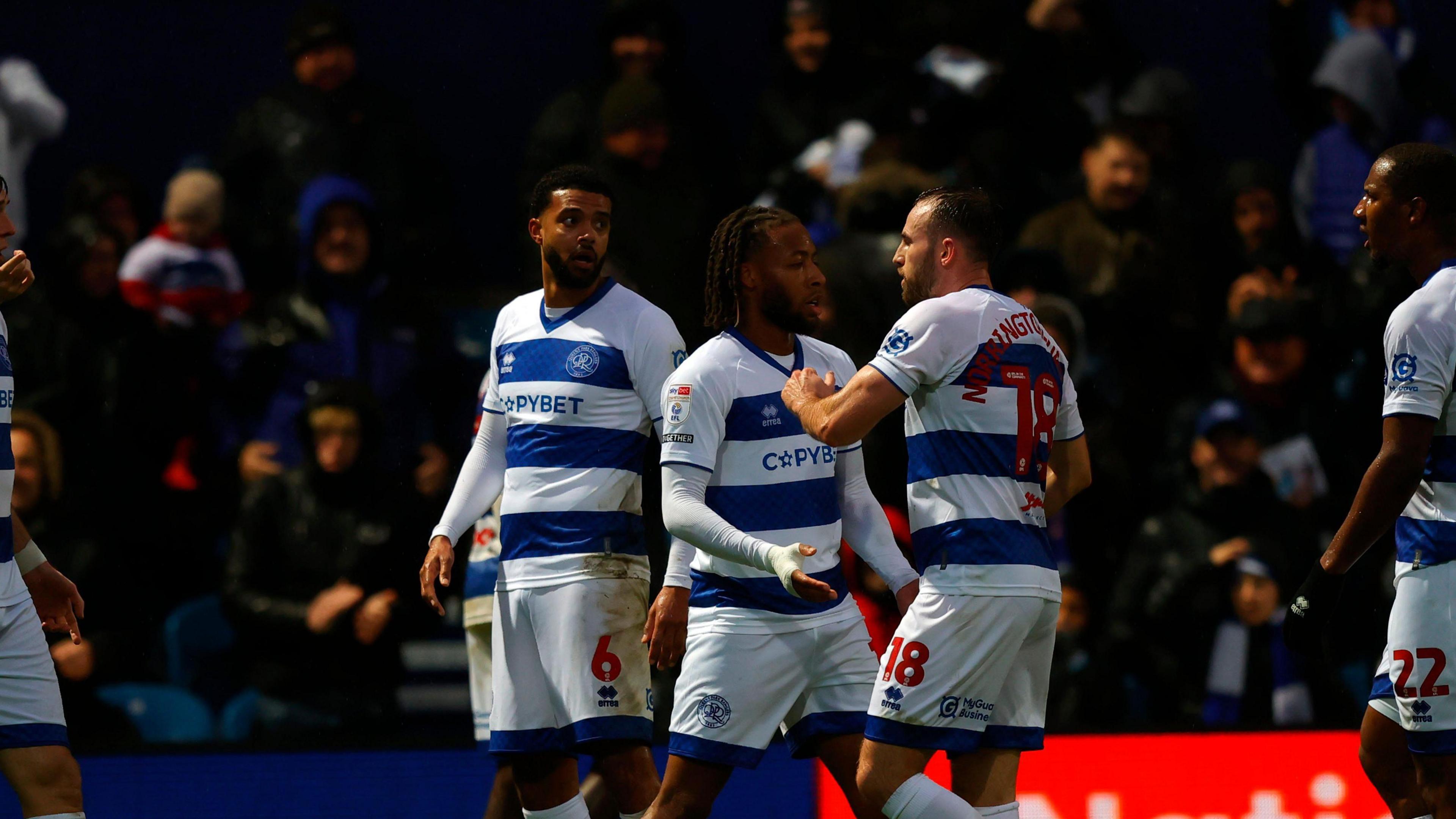 QPR players celebrating