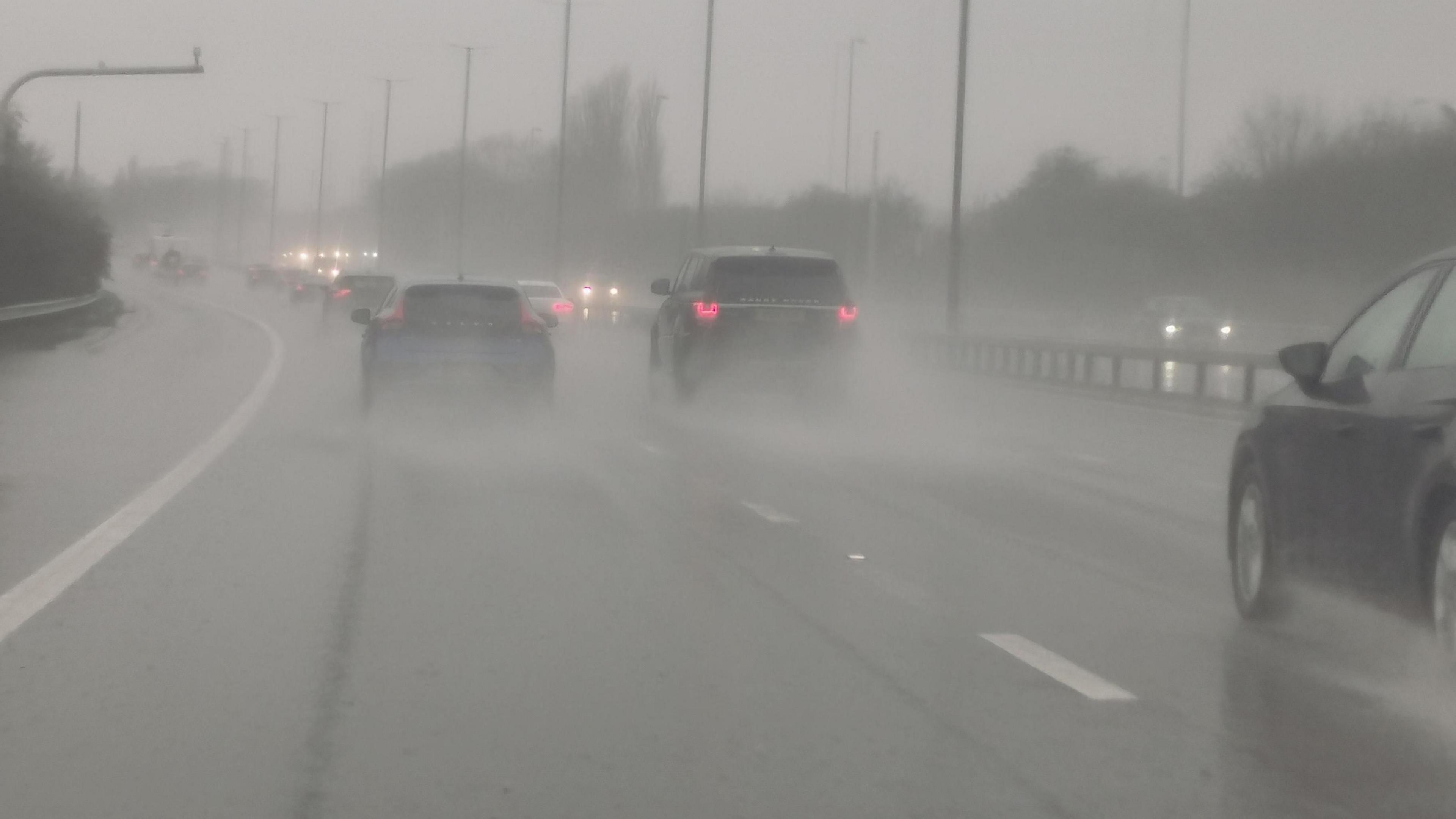 Drivers on road in Perry Barr