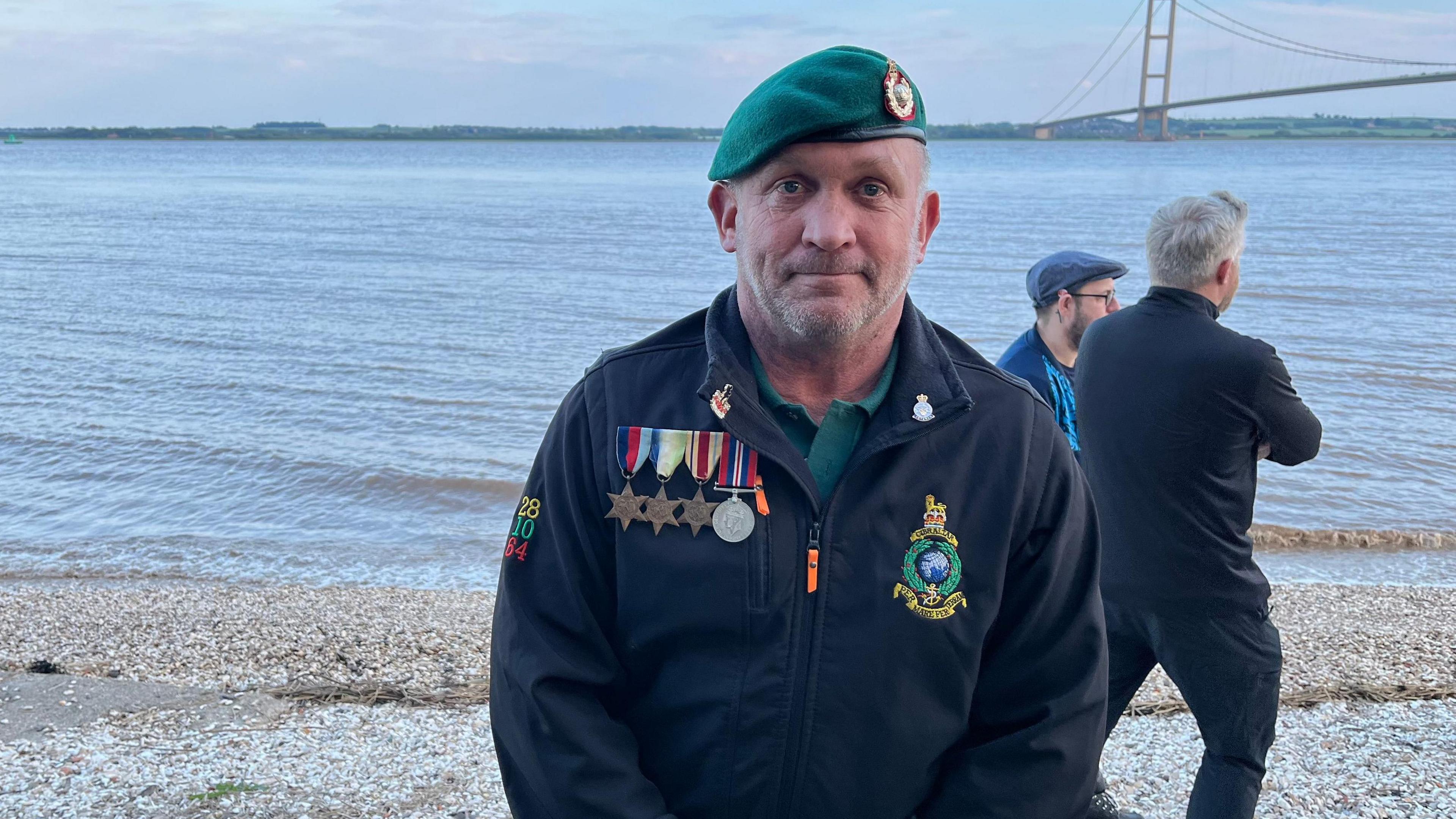 Tony Dyble standing on the banks of the Hessle Foreshore