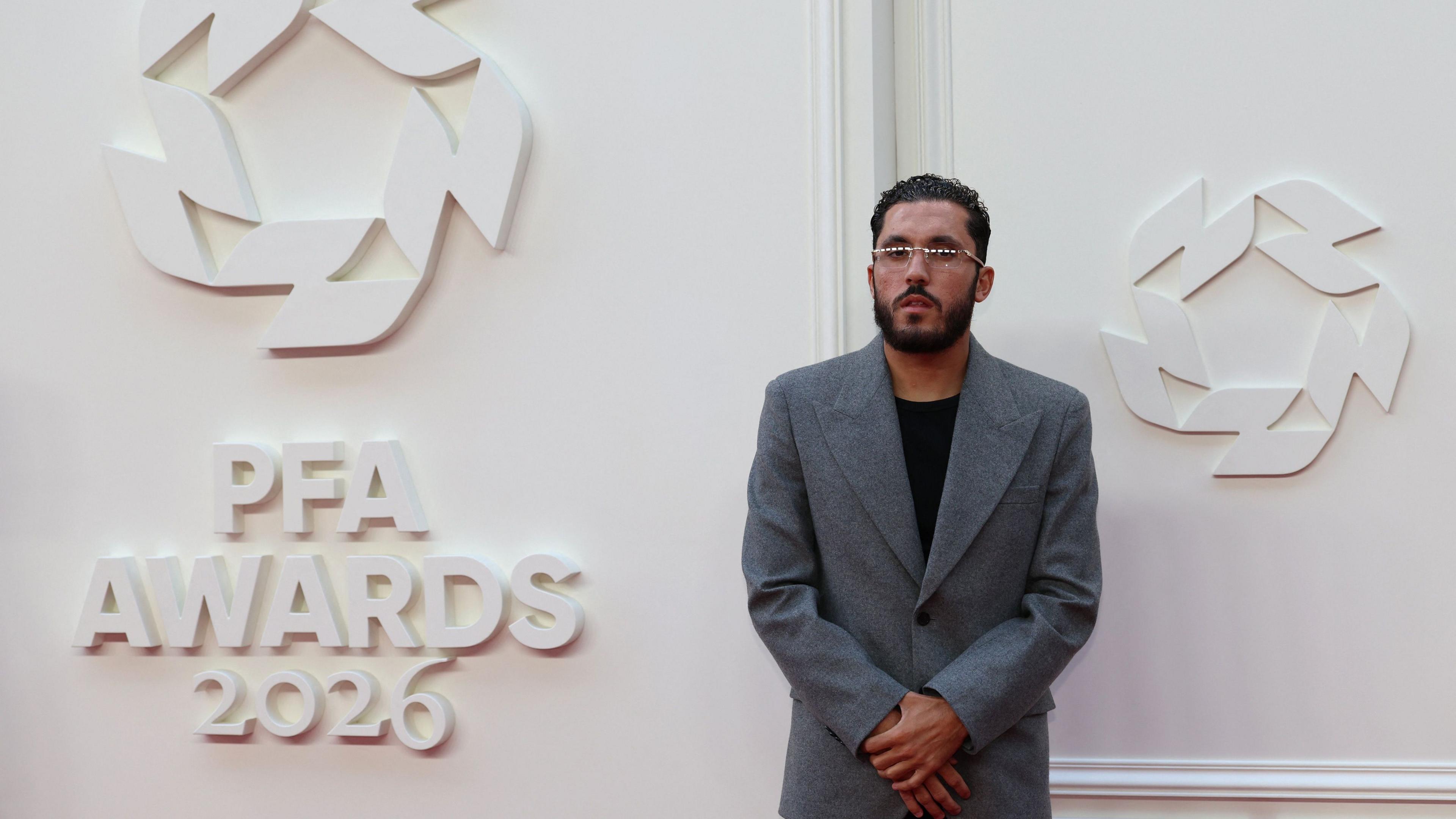 Rayan Cherki at the PFA awards