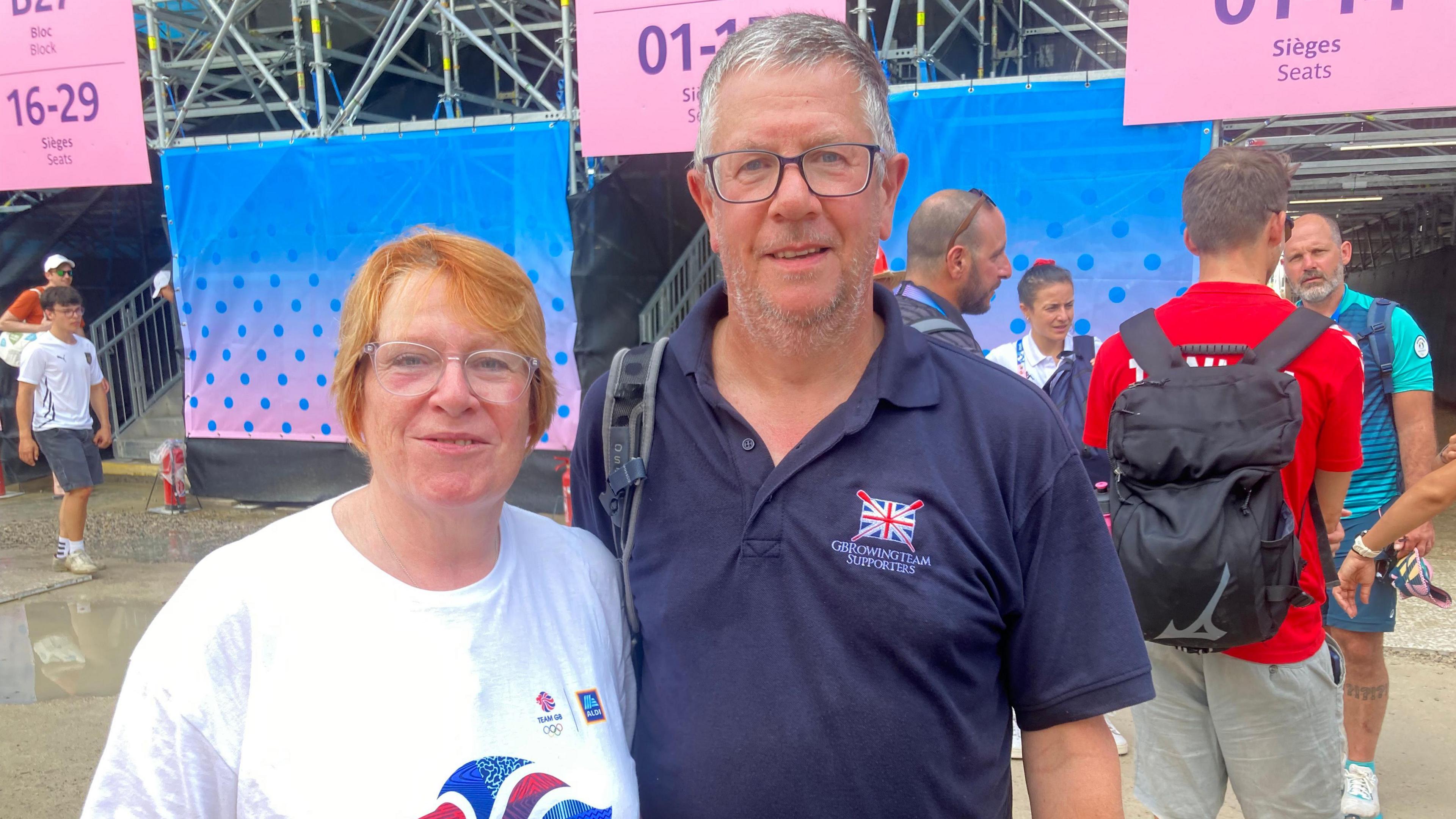 Catherine and Bob Brayshaw at the Paris 2024 Olympics