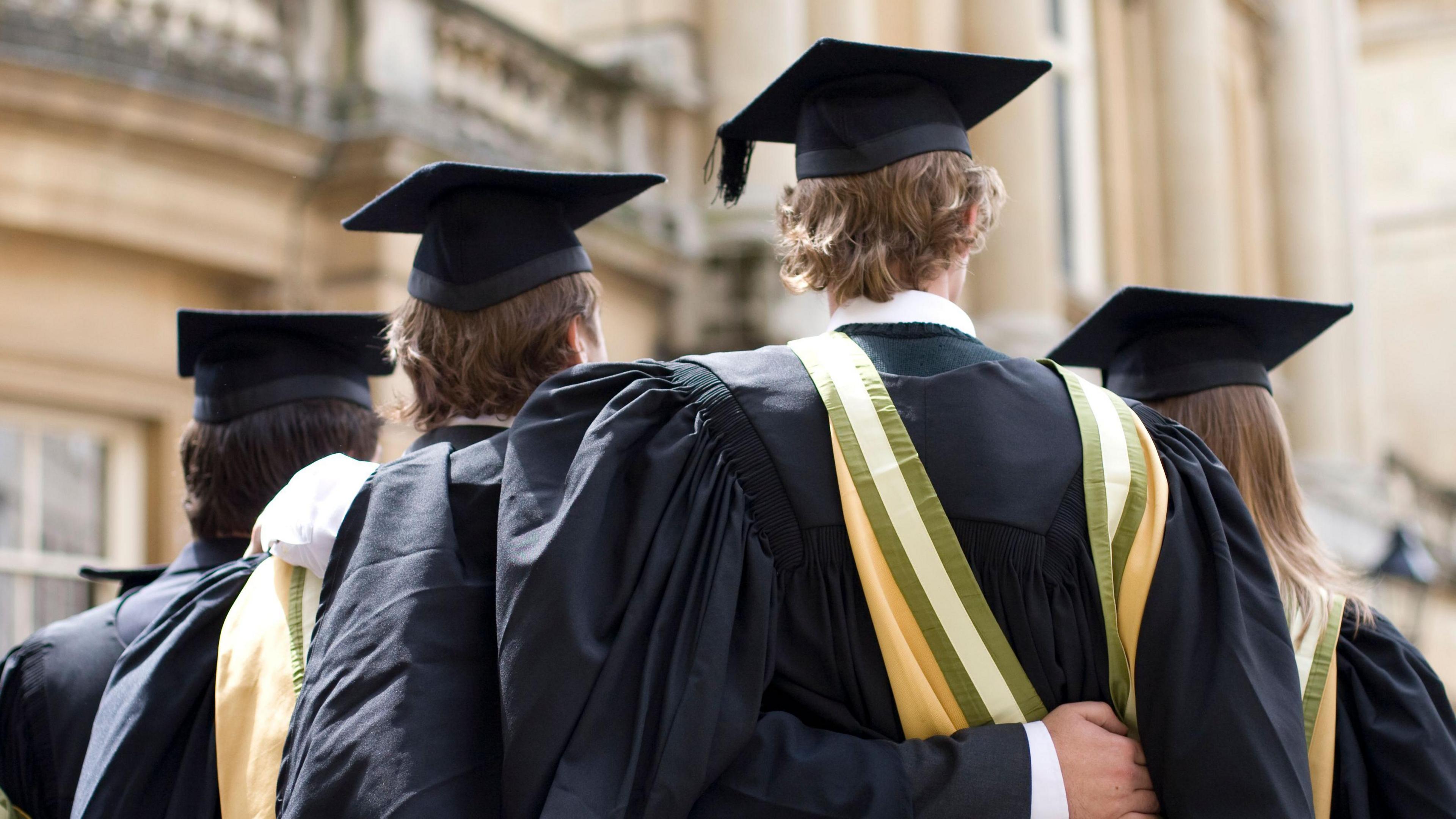 University students graduating