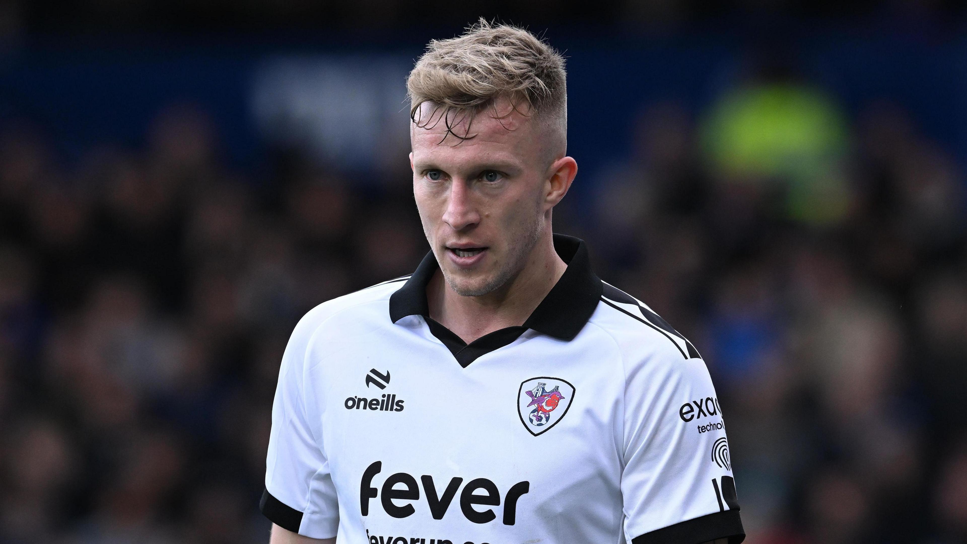 Ross McCrorie standing on the pitch during a game for Bristol City this season