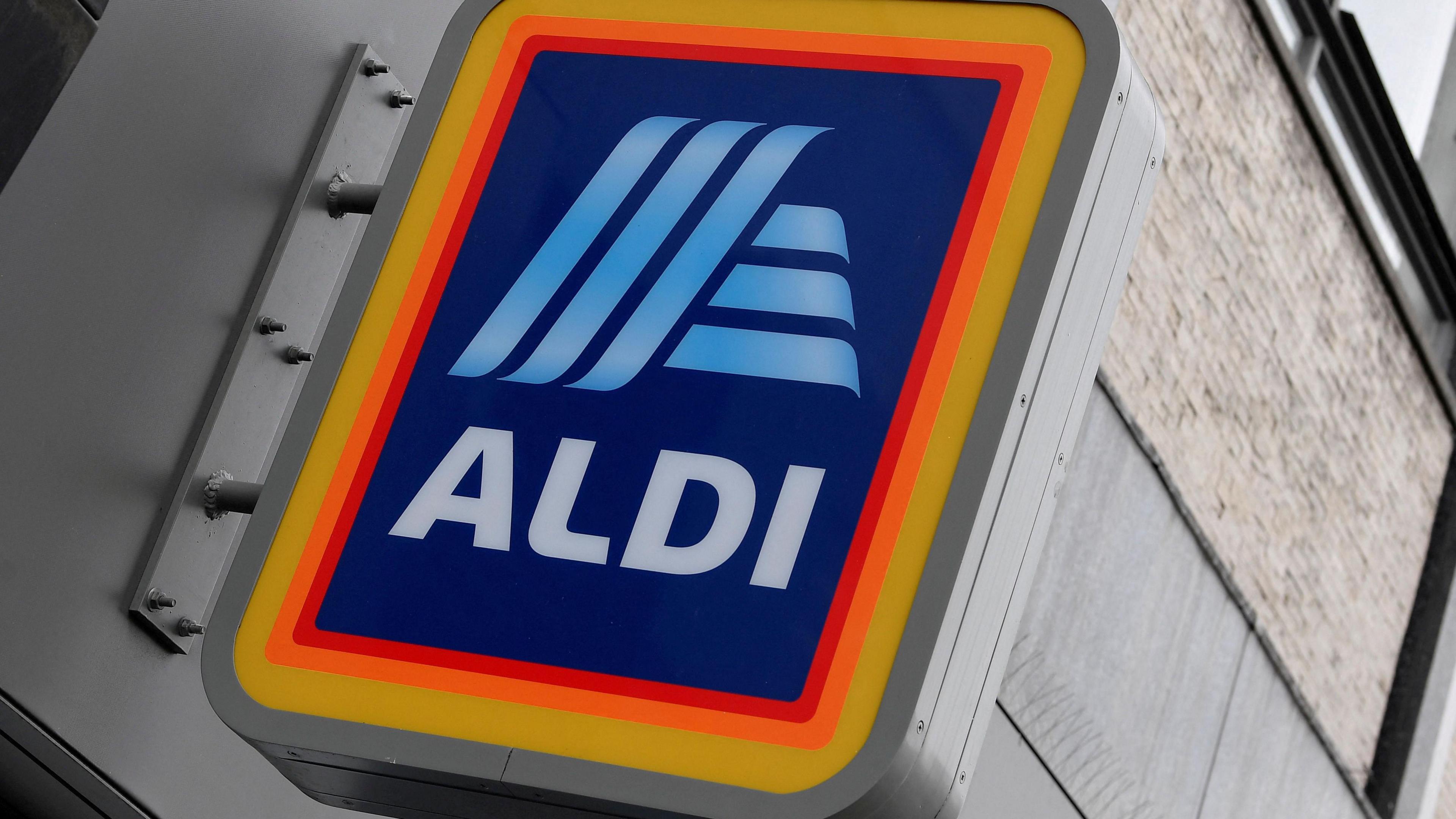 An Aldi sign outside a store