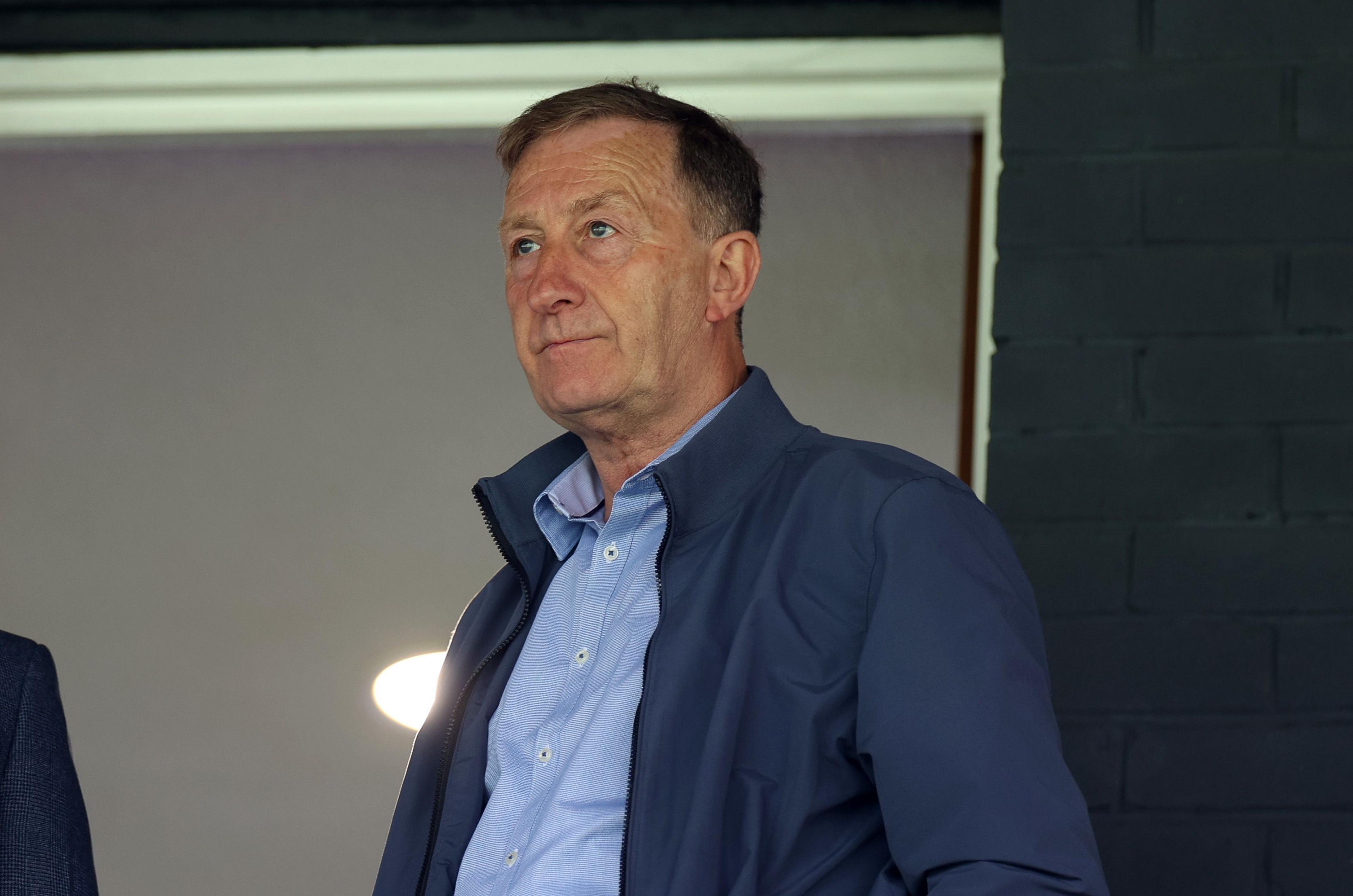 Huw Jenkins watches a game at Rodney Parade