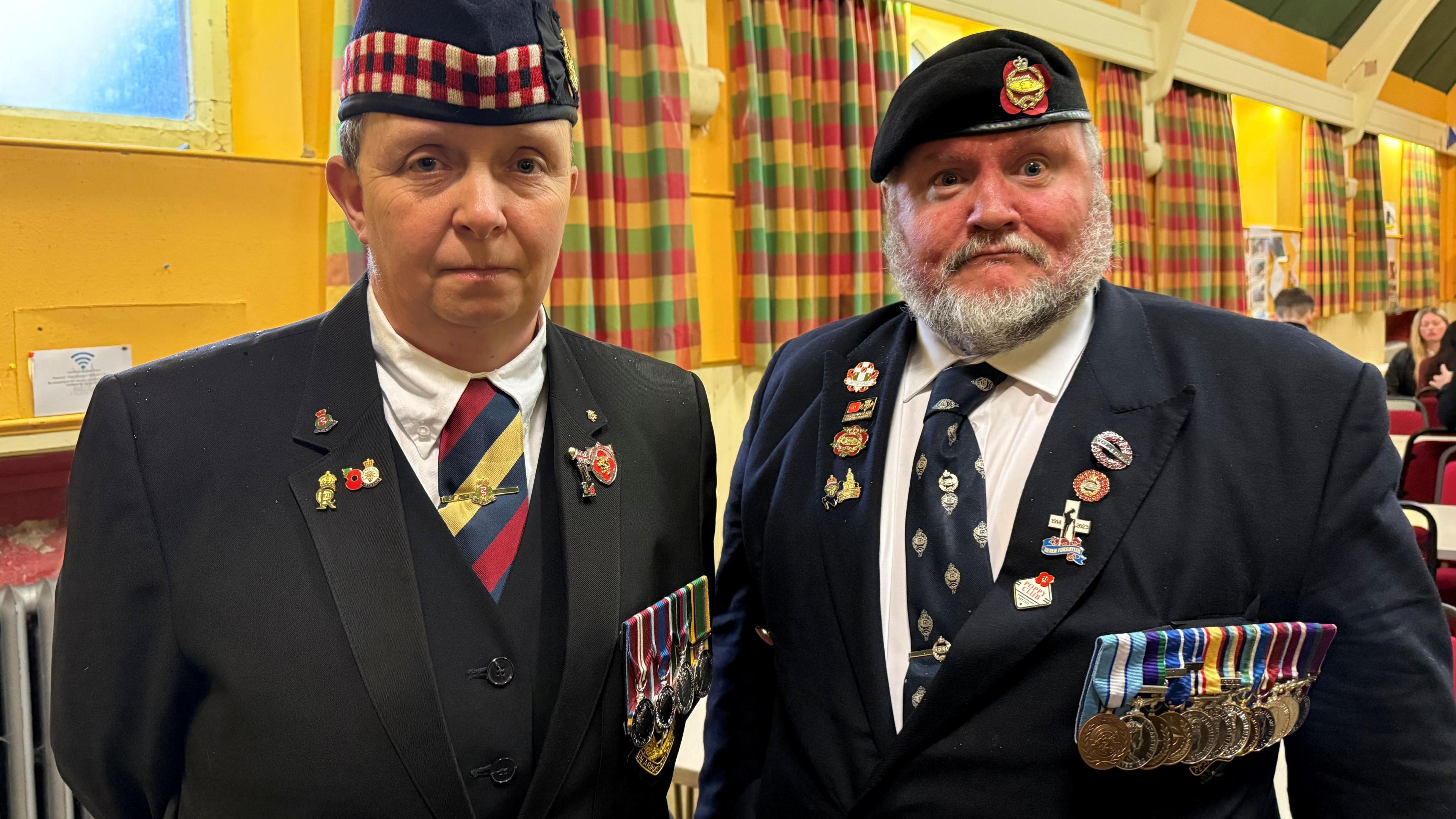 A remembrance ceremony was held inside Dumfries St John's Church