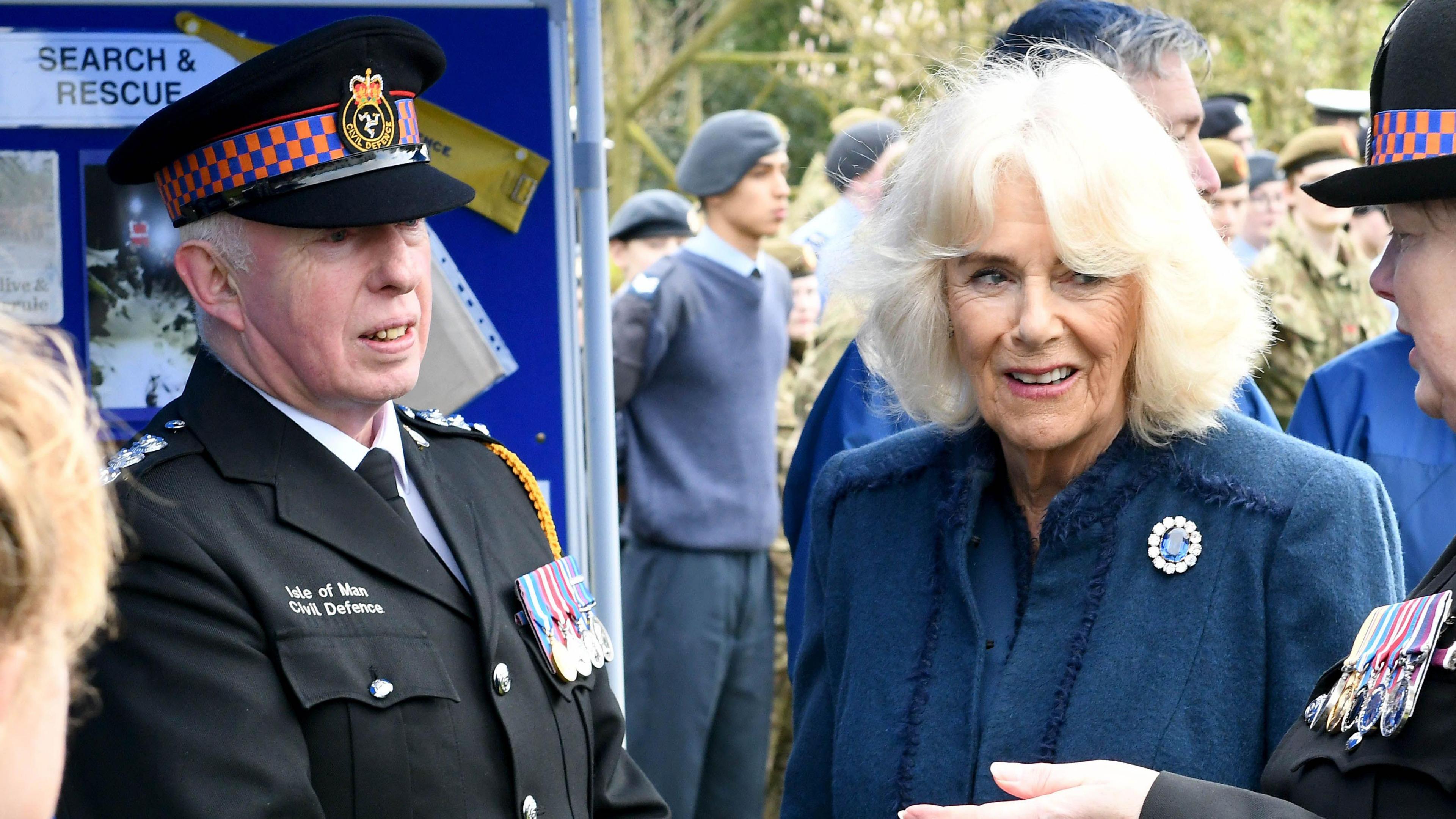 Norman McBride and Queen Camilla