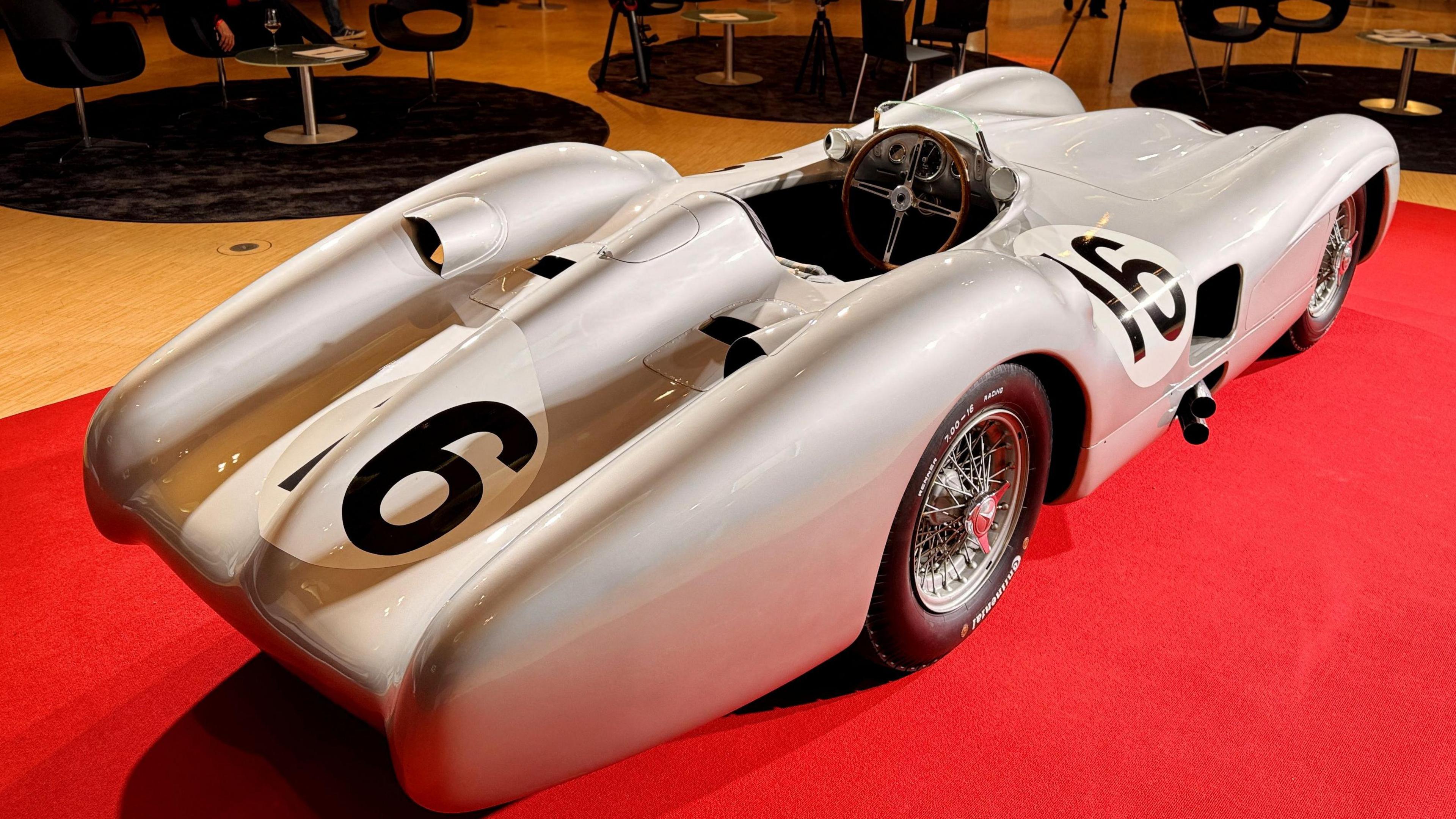 The Mercedes W196 R Stromlinienwagen that was sold at auction for a record sum