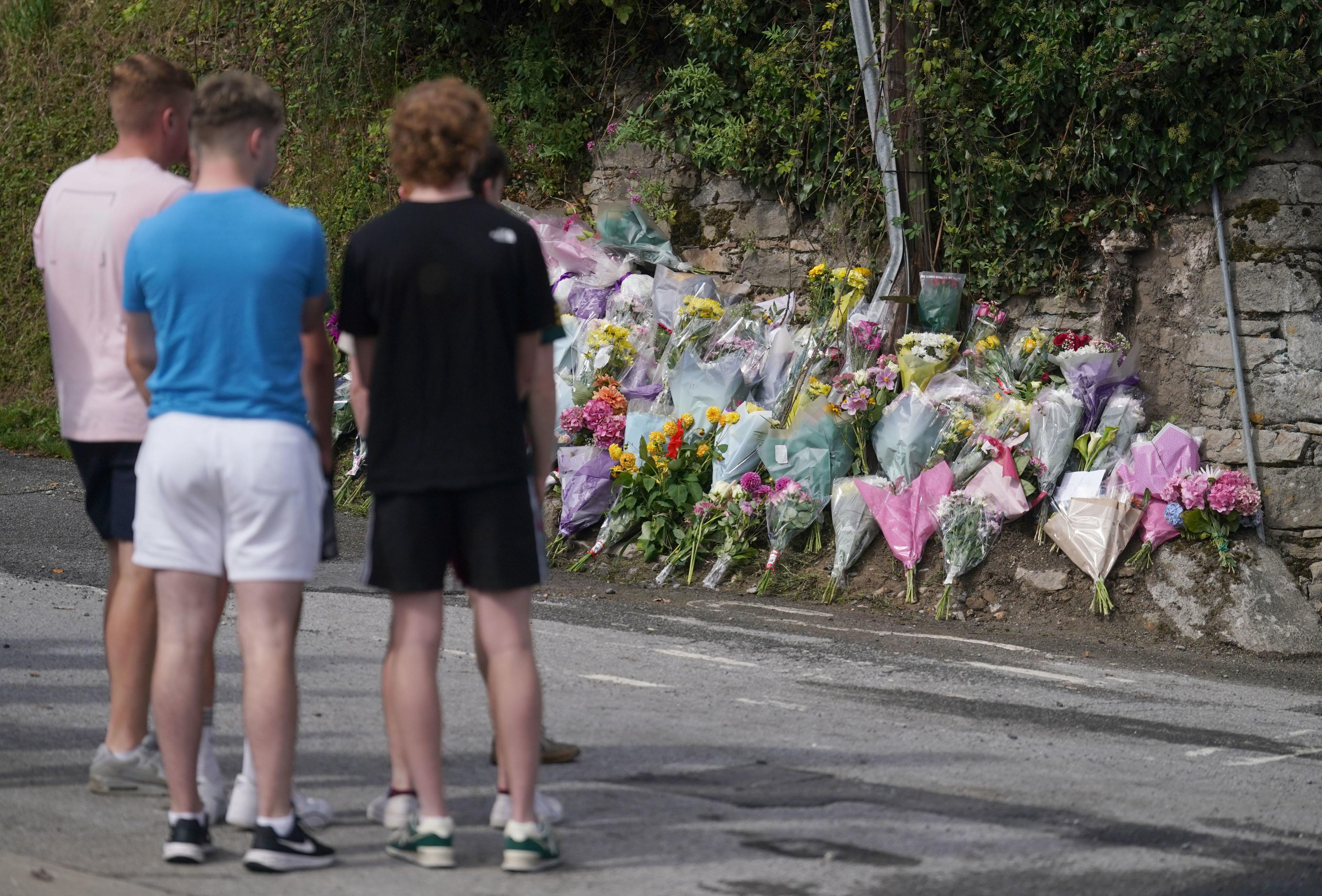 Flowers at Clonmel crash