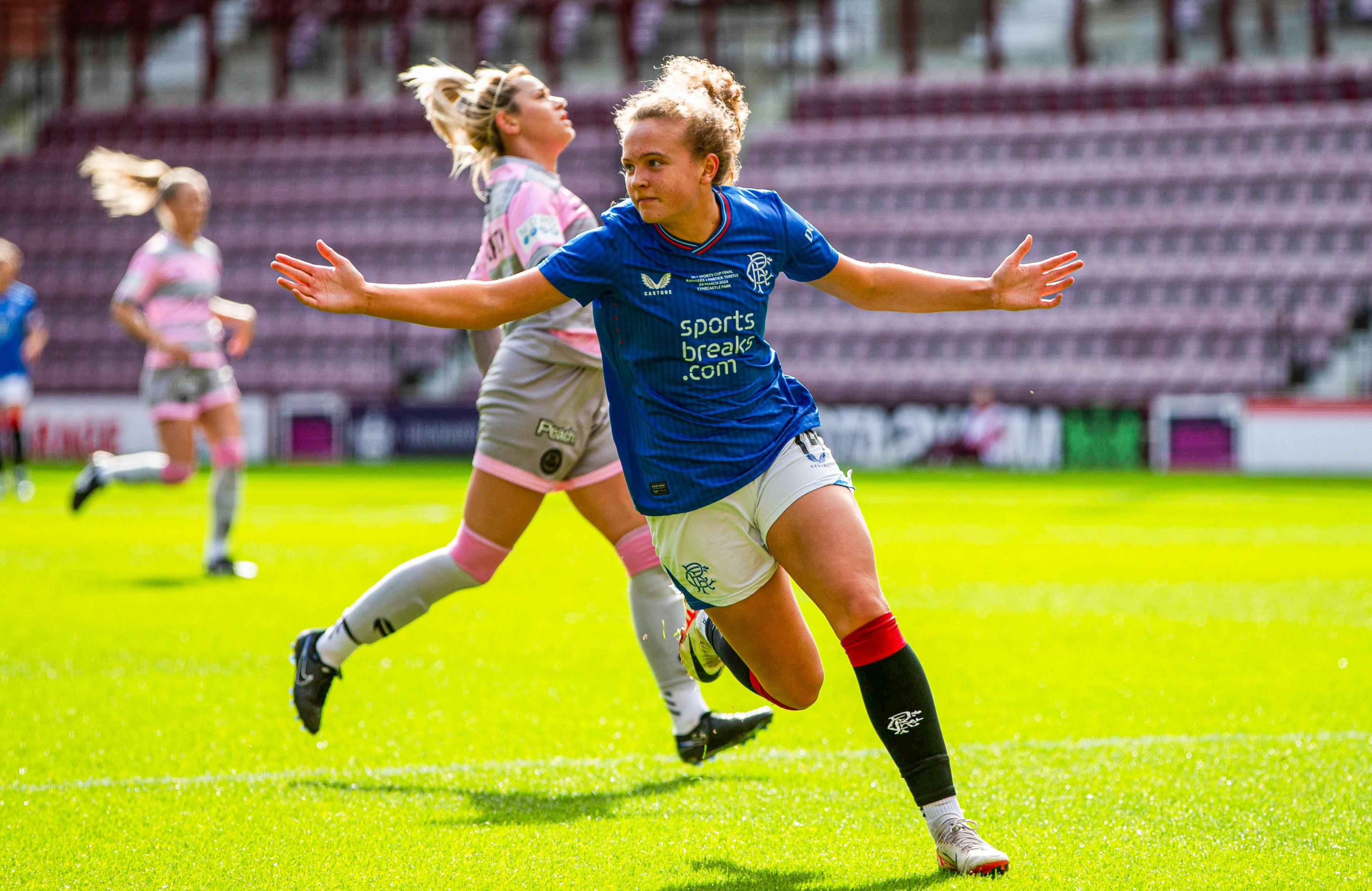 Mia McAulay at Tynecastle