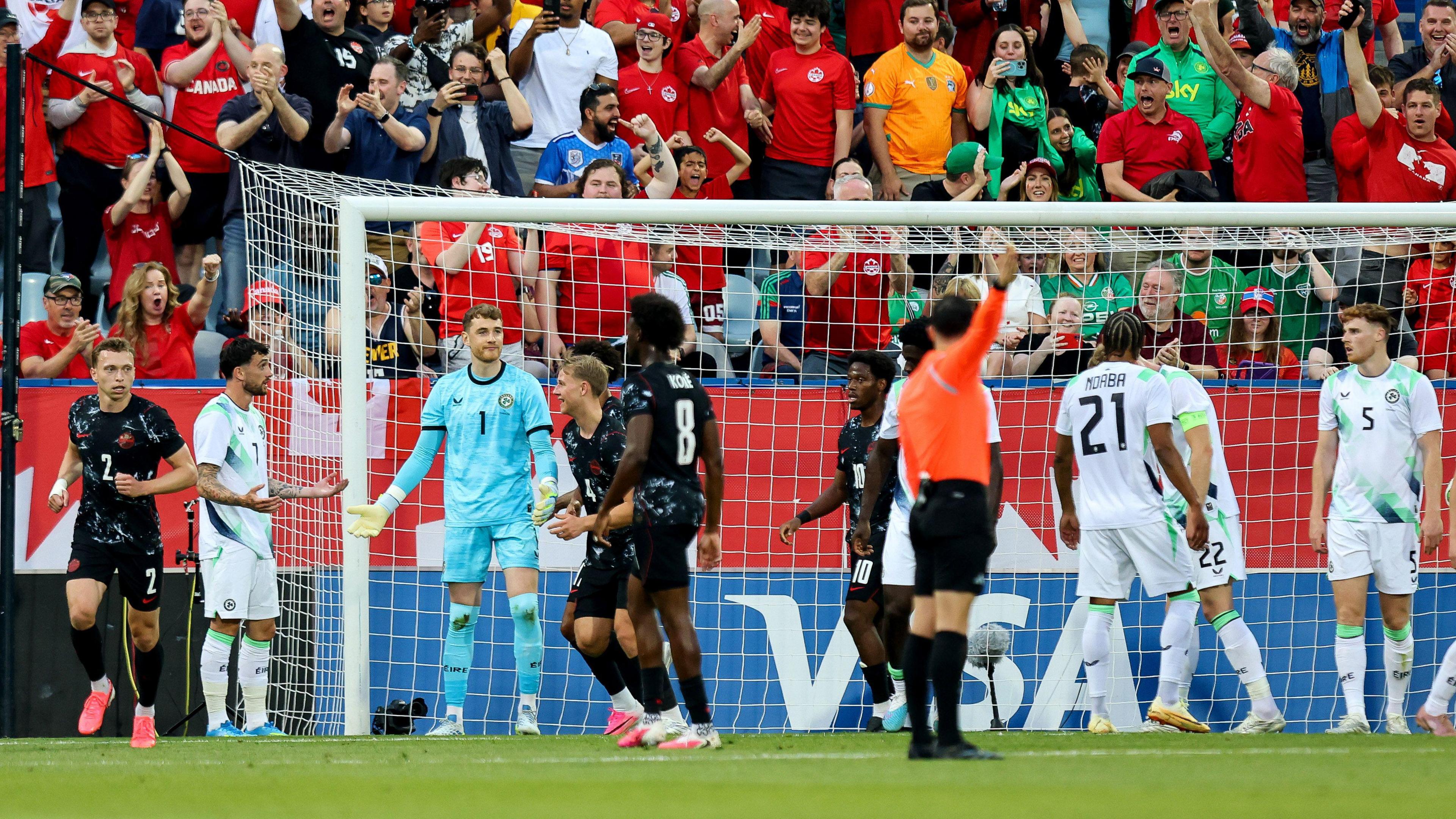 Canada celebrate taking the lead