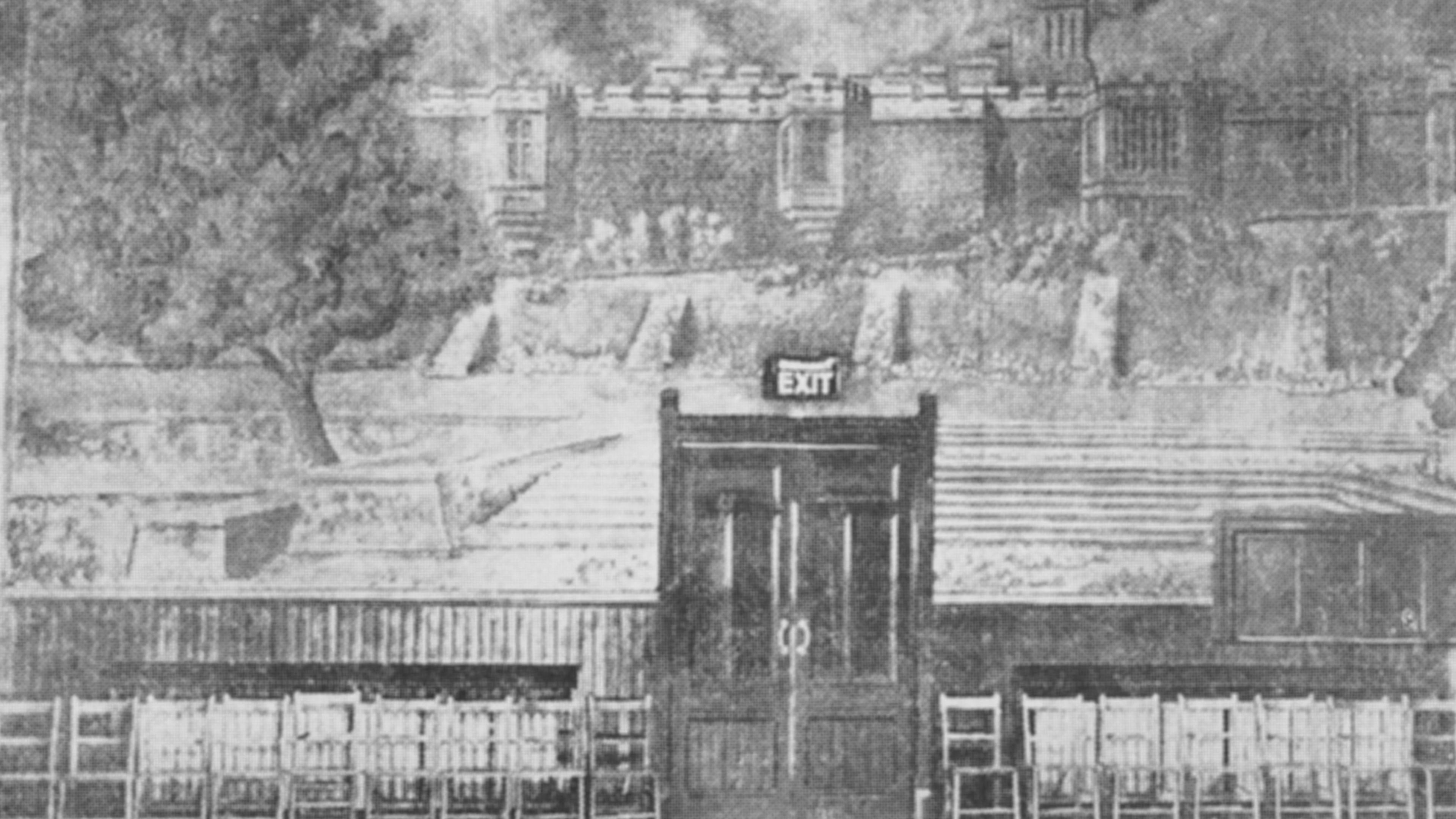 The original mural in Bakewell Town Hall