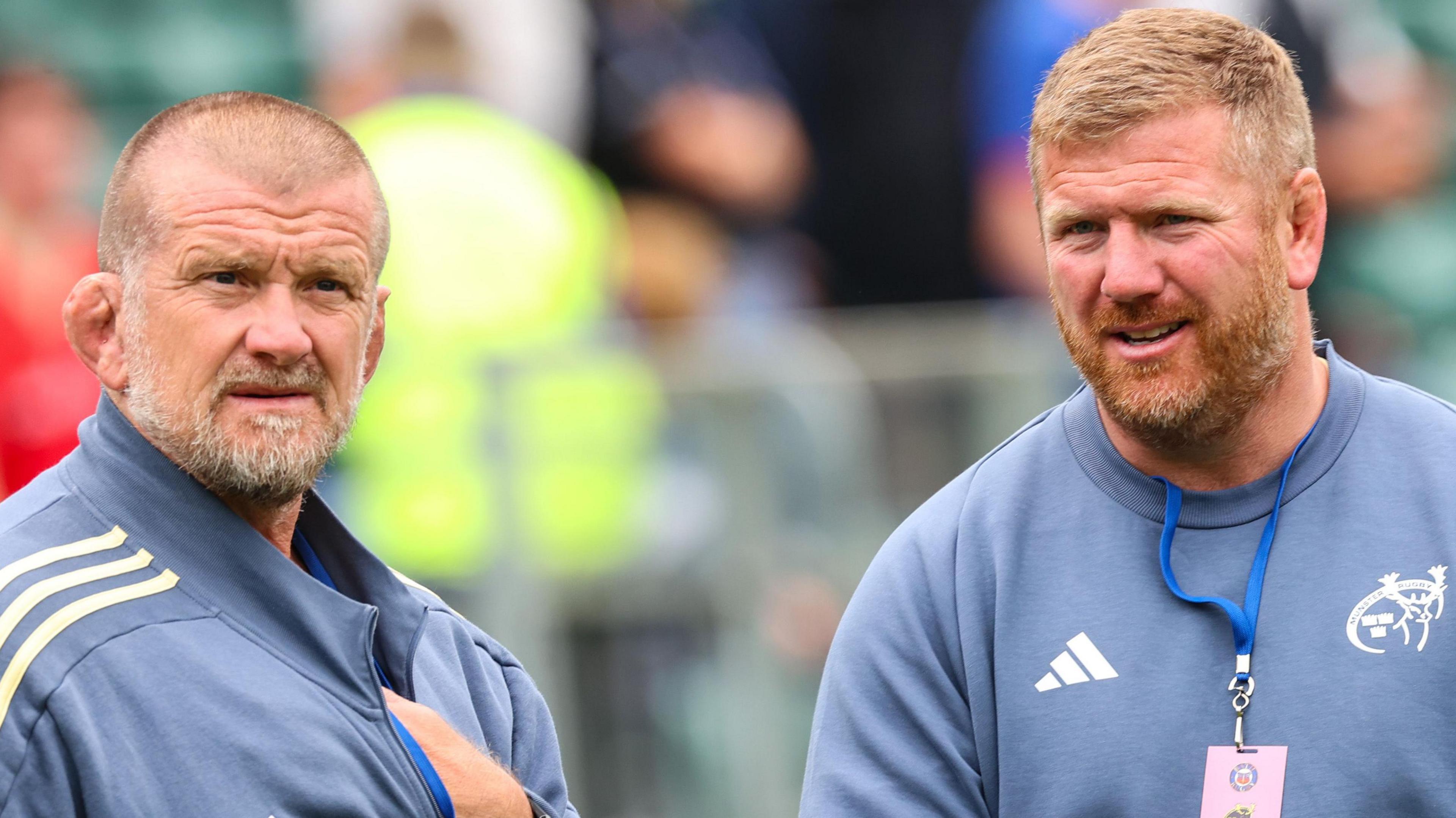 Andi Kyriacou (right) with Graham Rowntree in late August