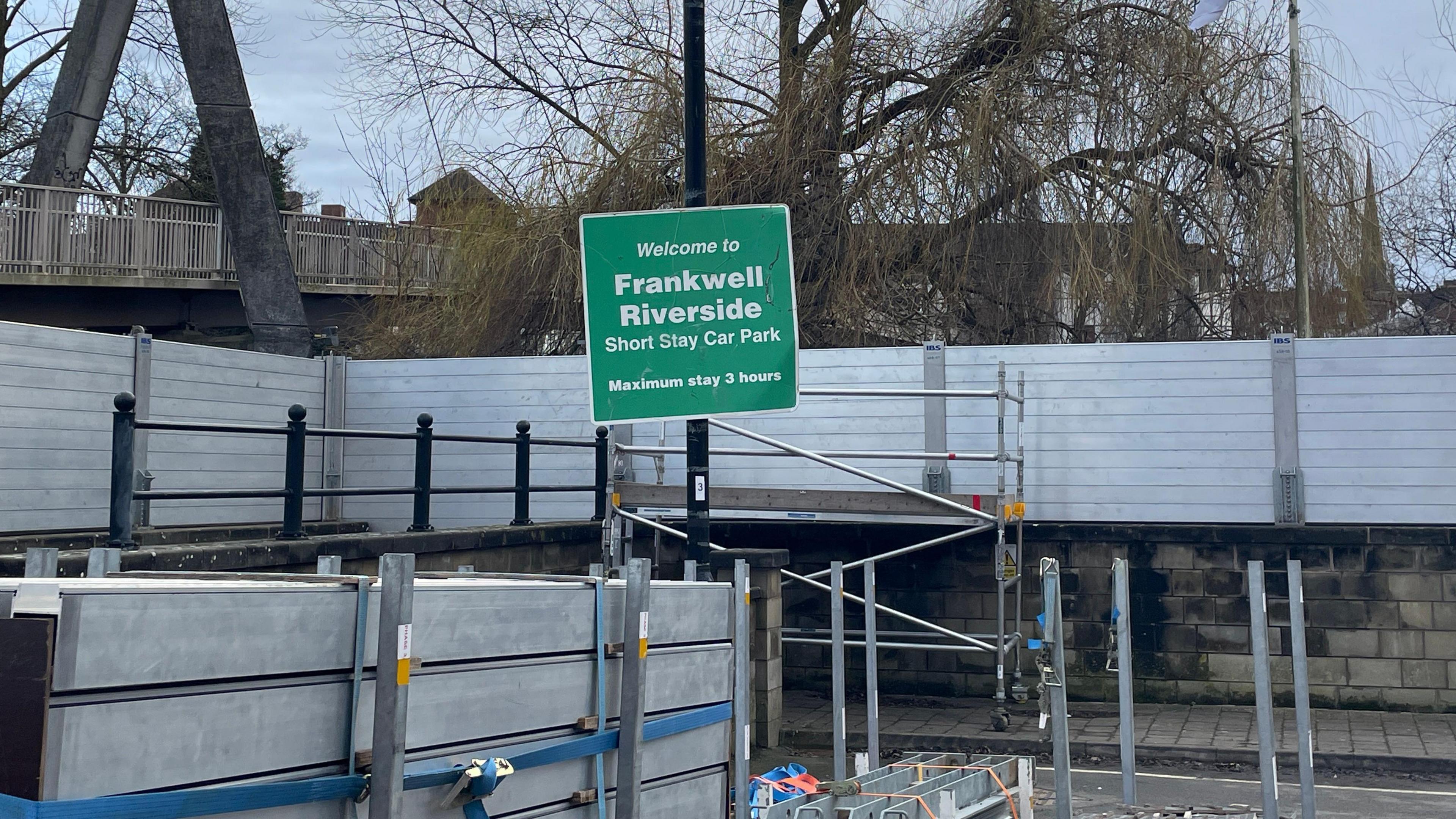 Flood barriers in Shrewsbury