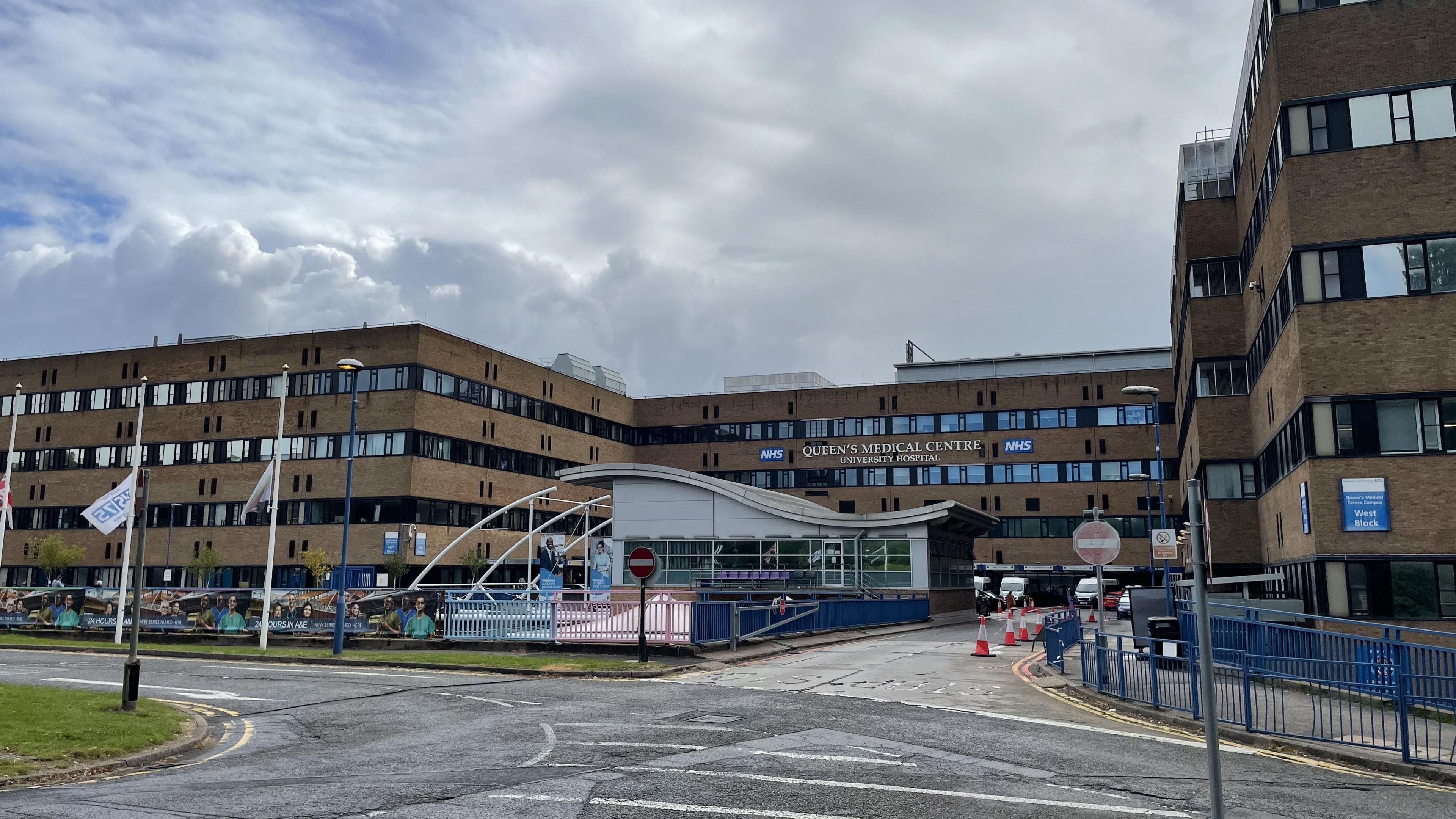 The front of the Queen's Medical Centre