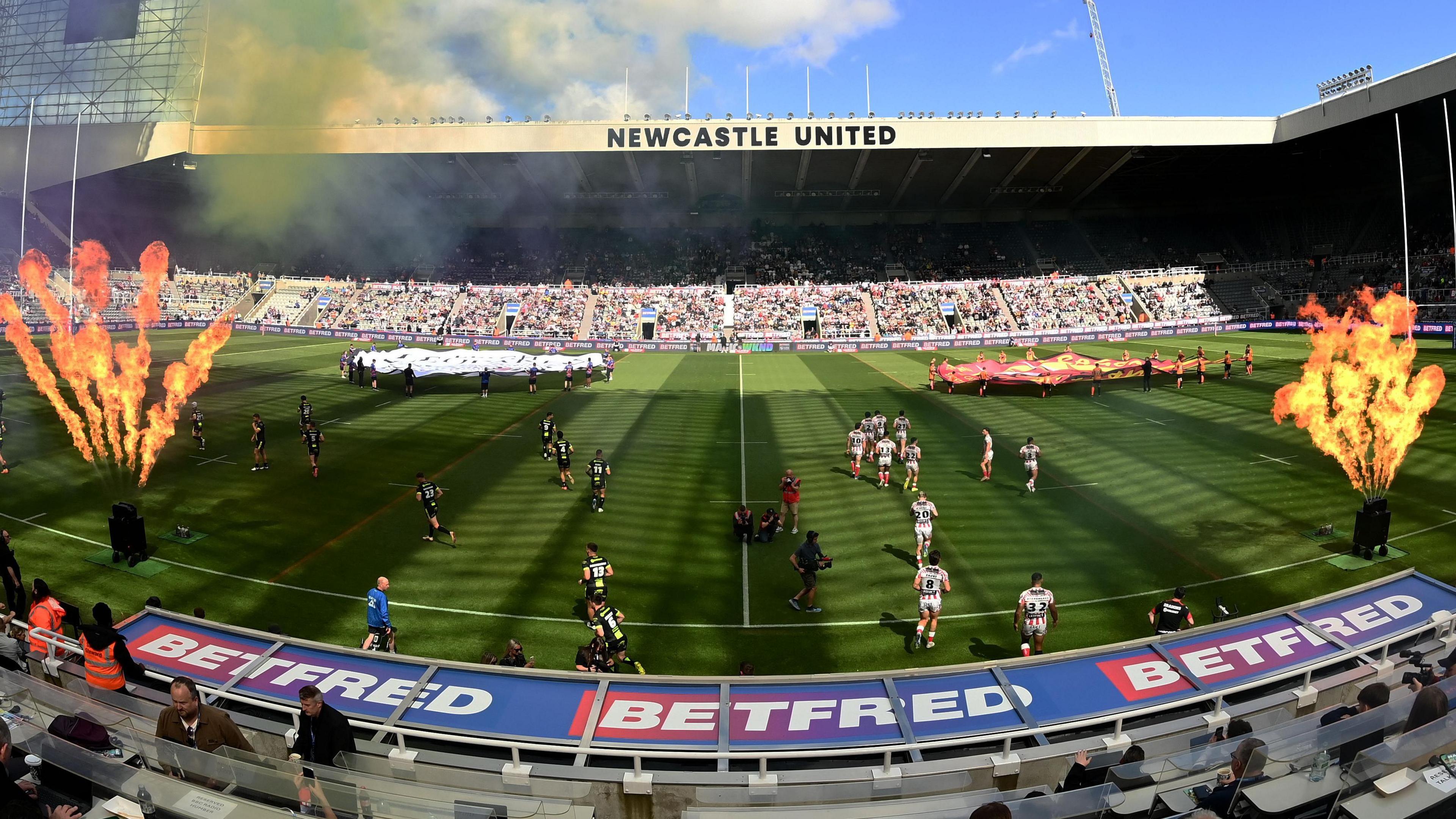 St Jame' Park hosts the openign match of this year's Magic weekend