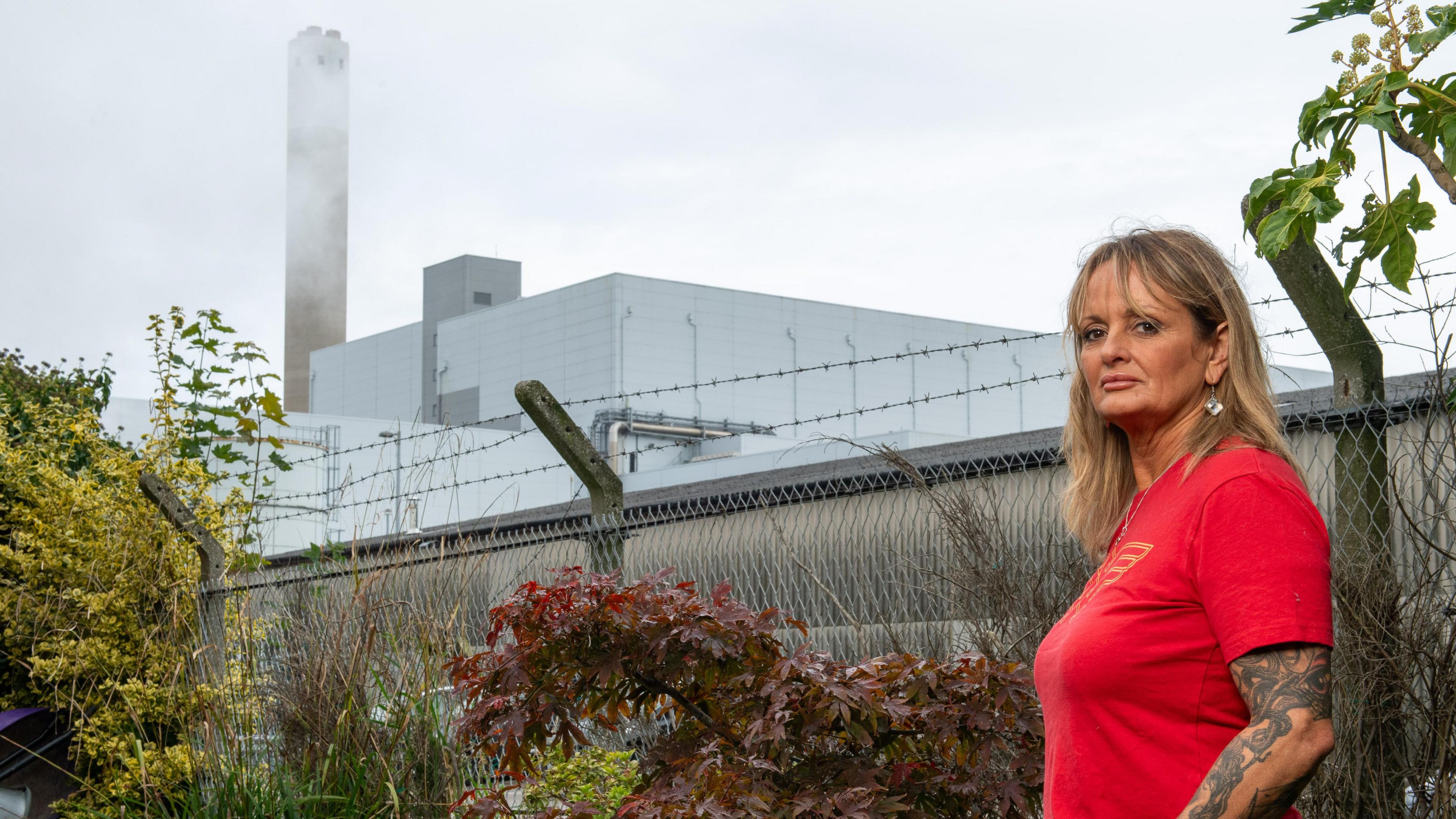 A resident living close to the UK's biggest incinerator in Runcorn, Cheshire