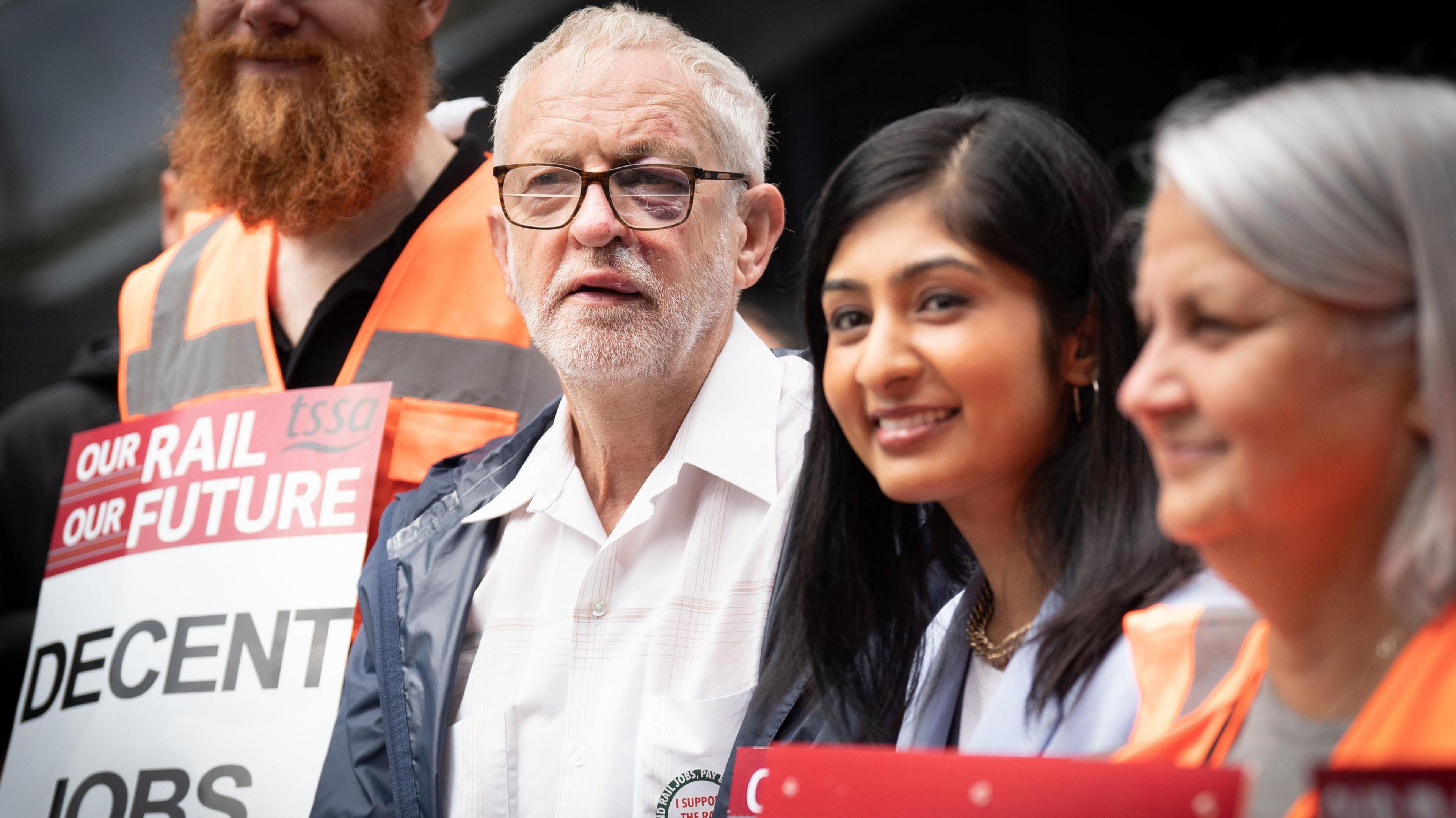 Jeremy Corbyn and Zarah Sultana