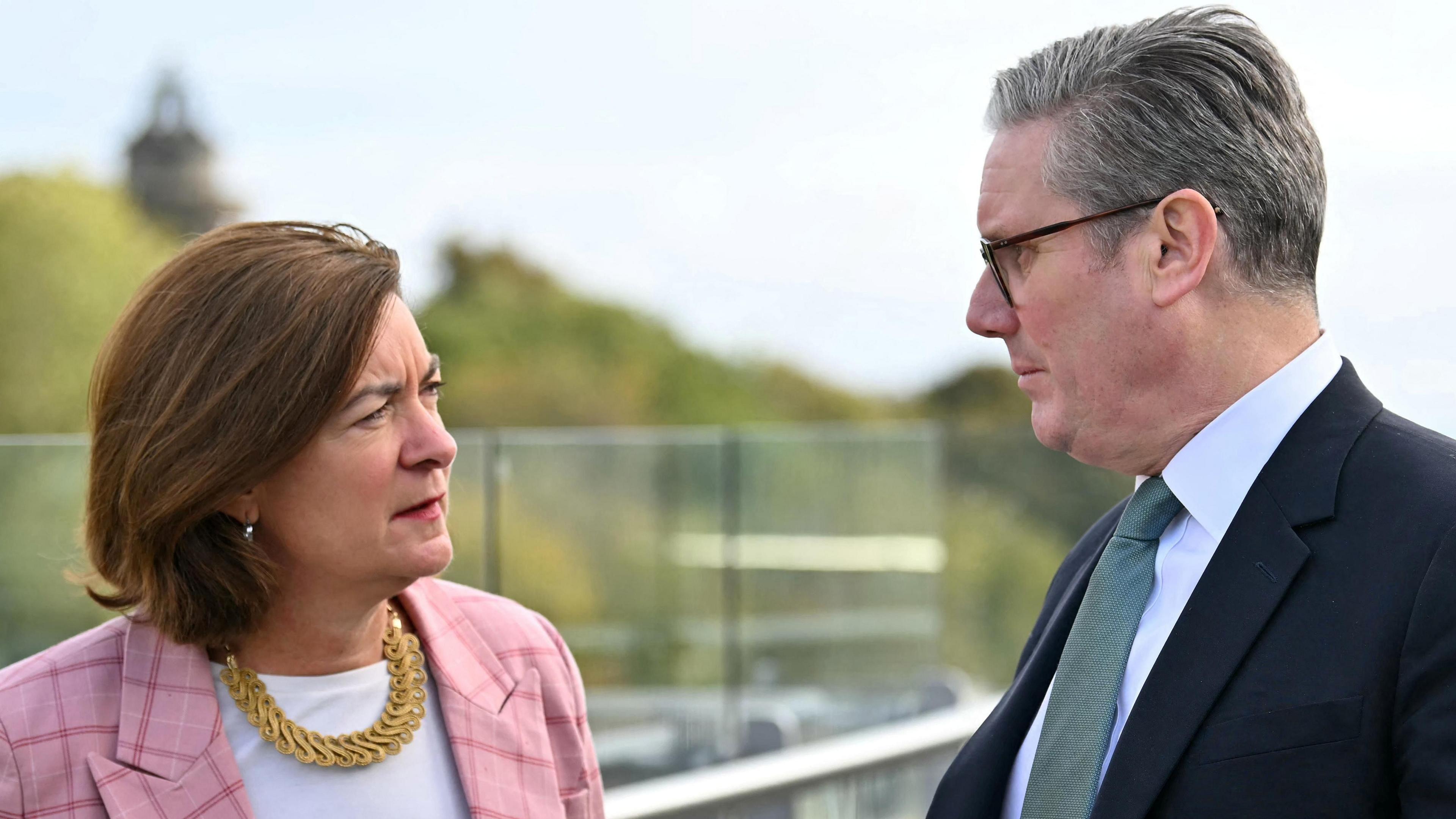 Eluned Morgan a Keir Starmer