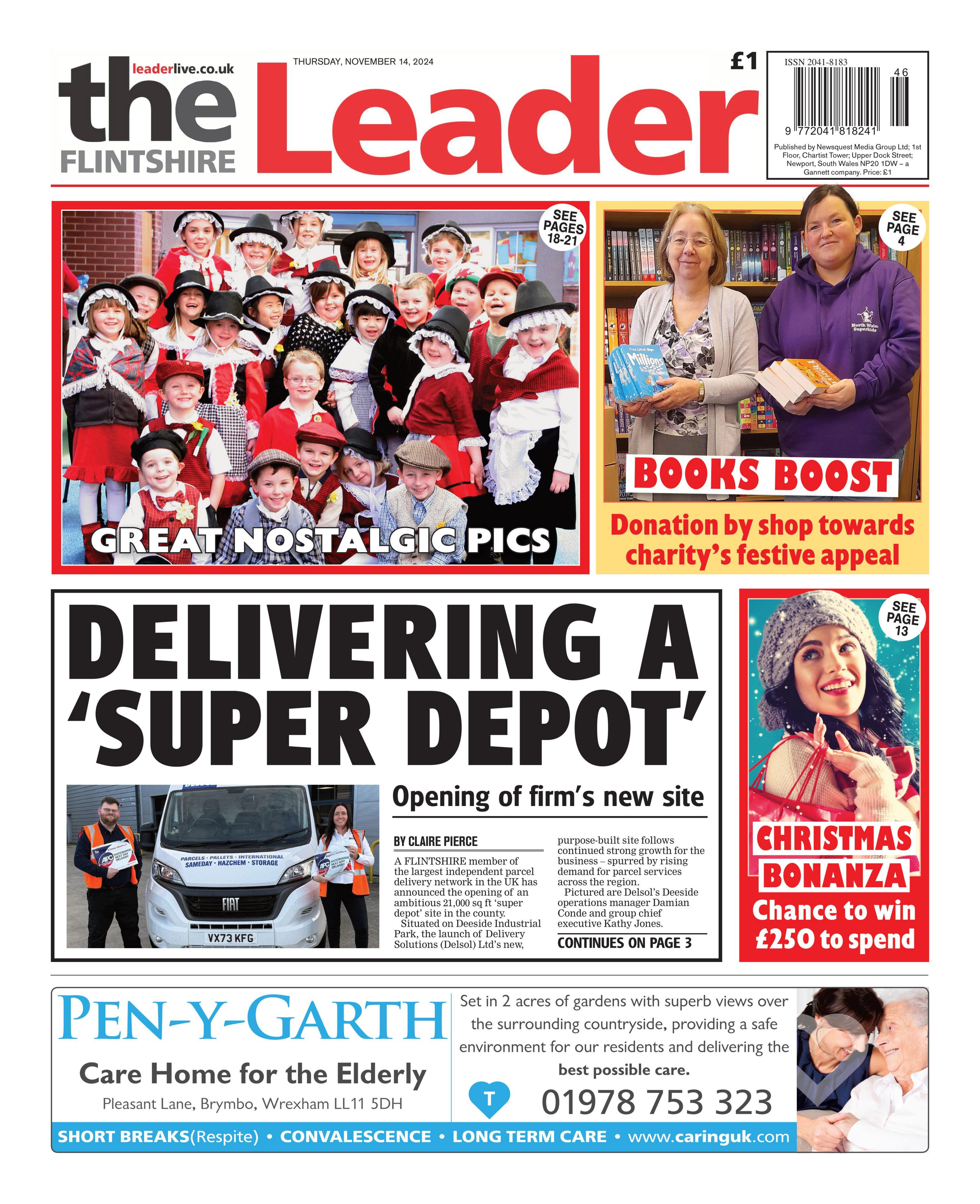 Flintshire Leader front page