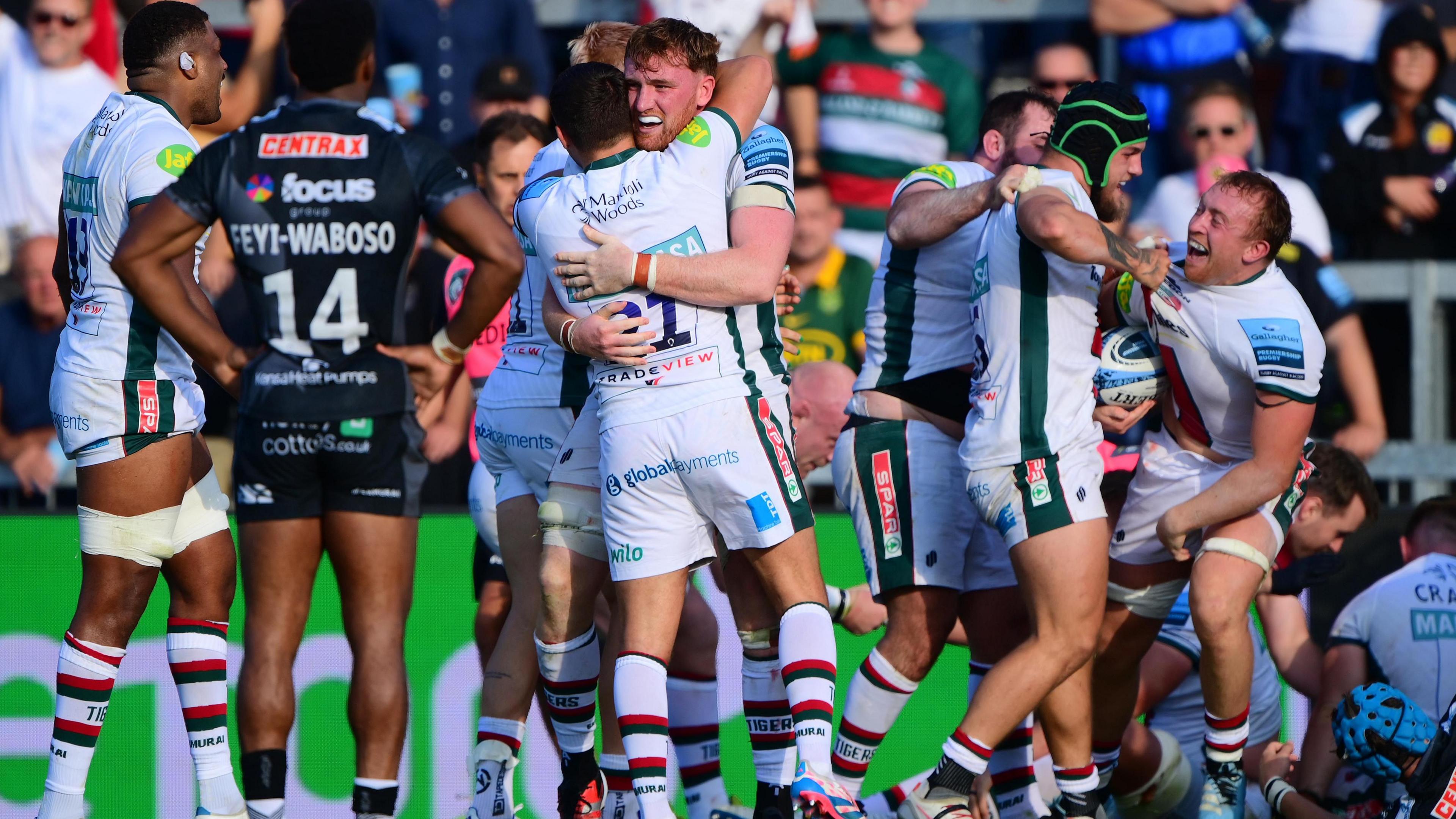 Leicester forward Tommy Reffell's last-second try against Exeter