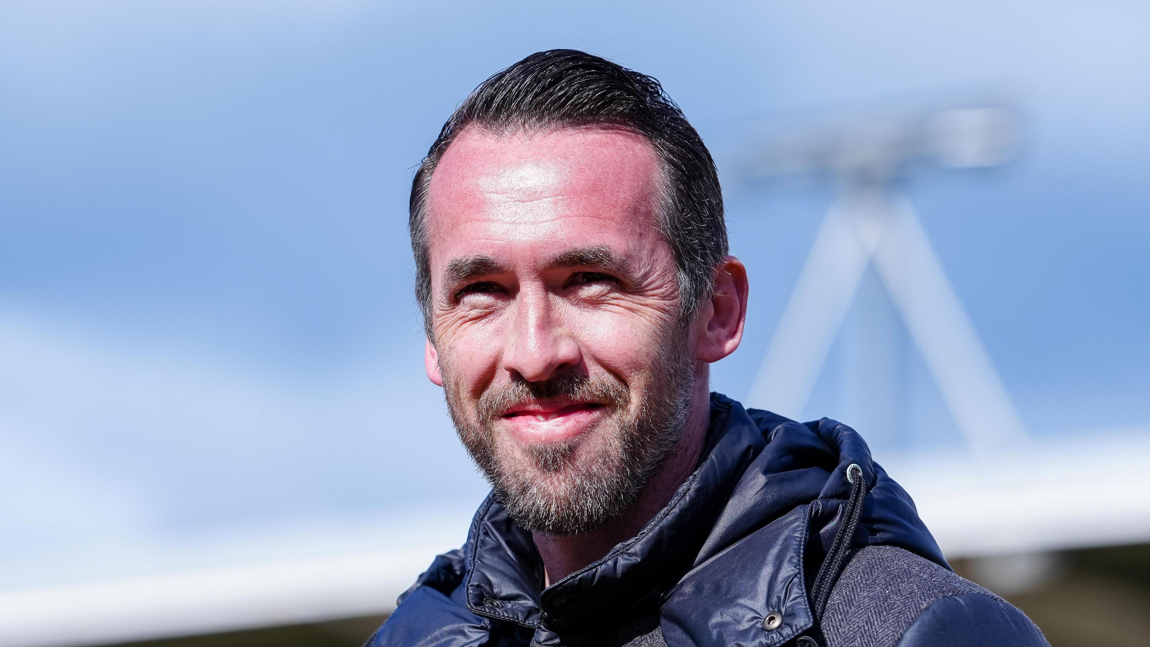 Newport County manager Christian Fuchs during his sides 1-0 win over Shrewsbury.