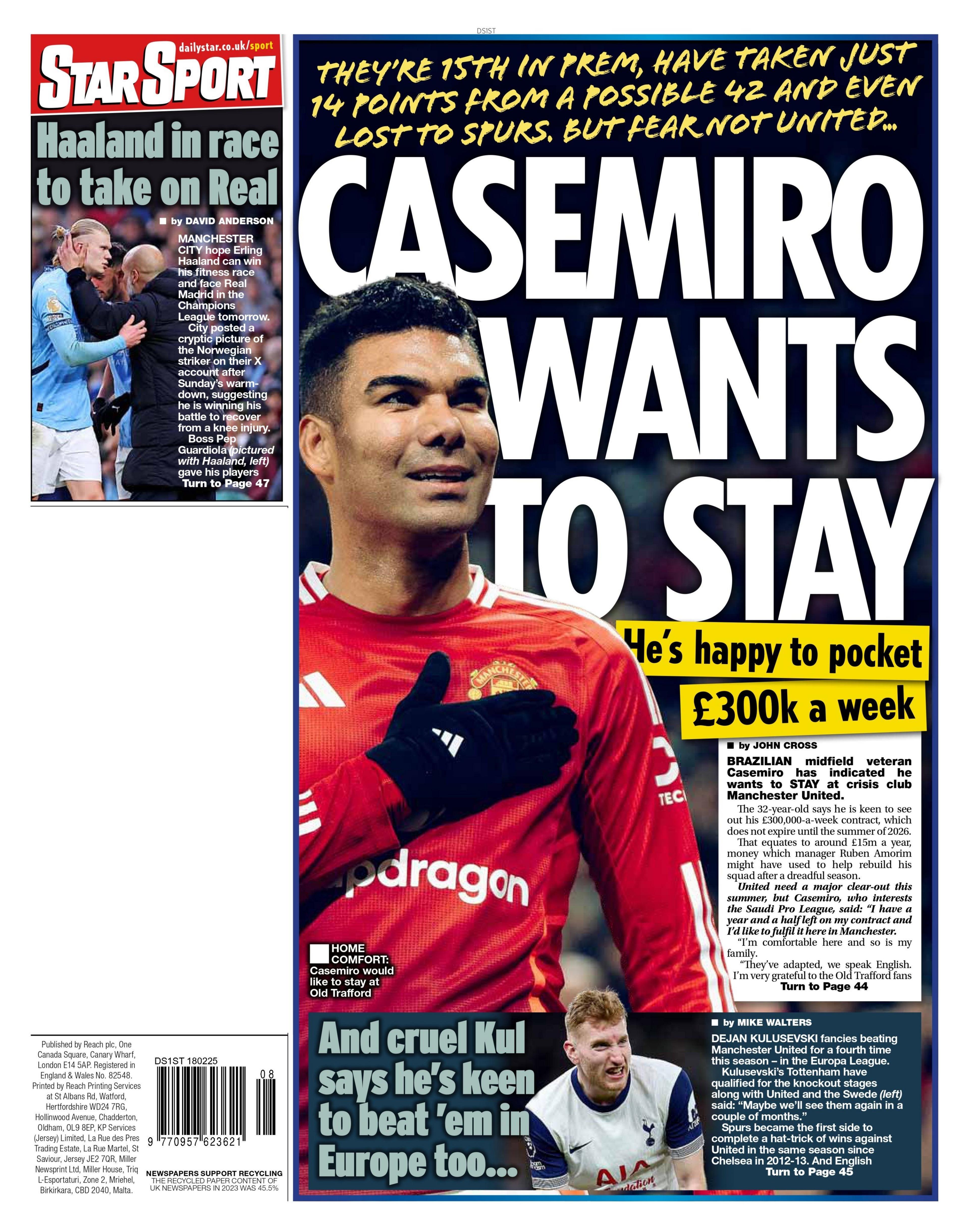 Daily Stay back page