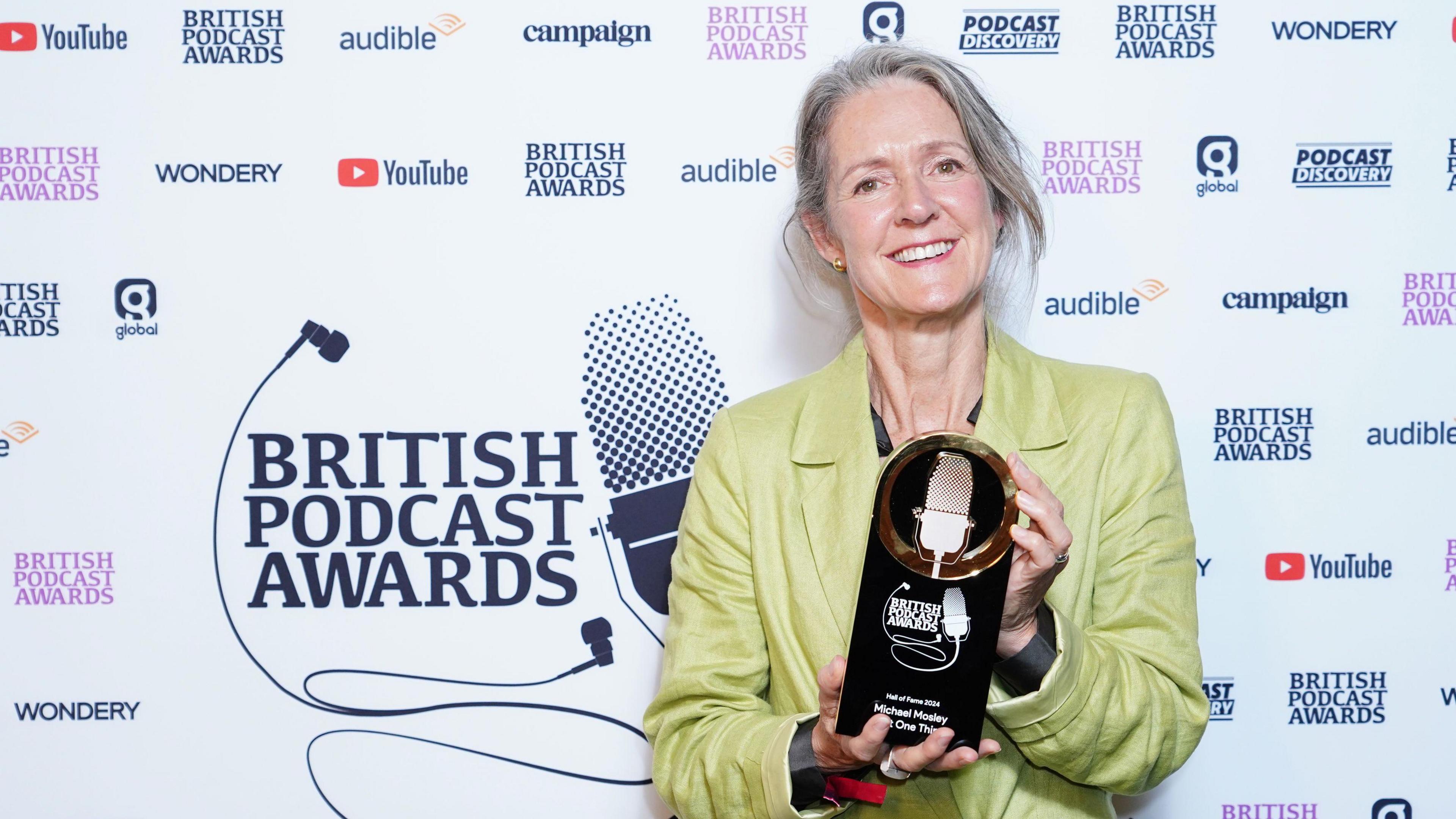 Dr Clare Bailey Mosley at the British Podcast Awards.