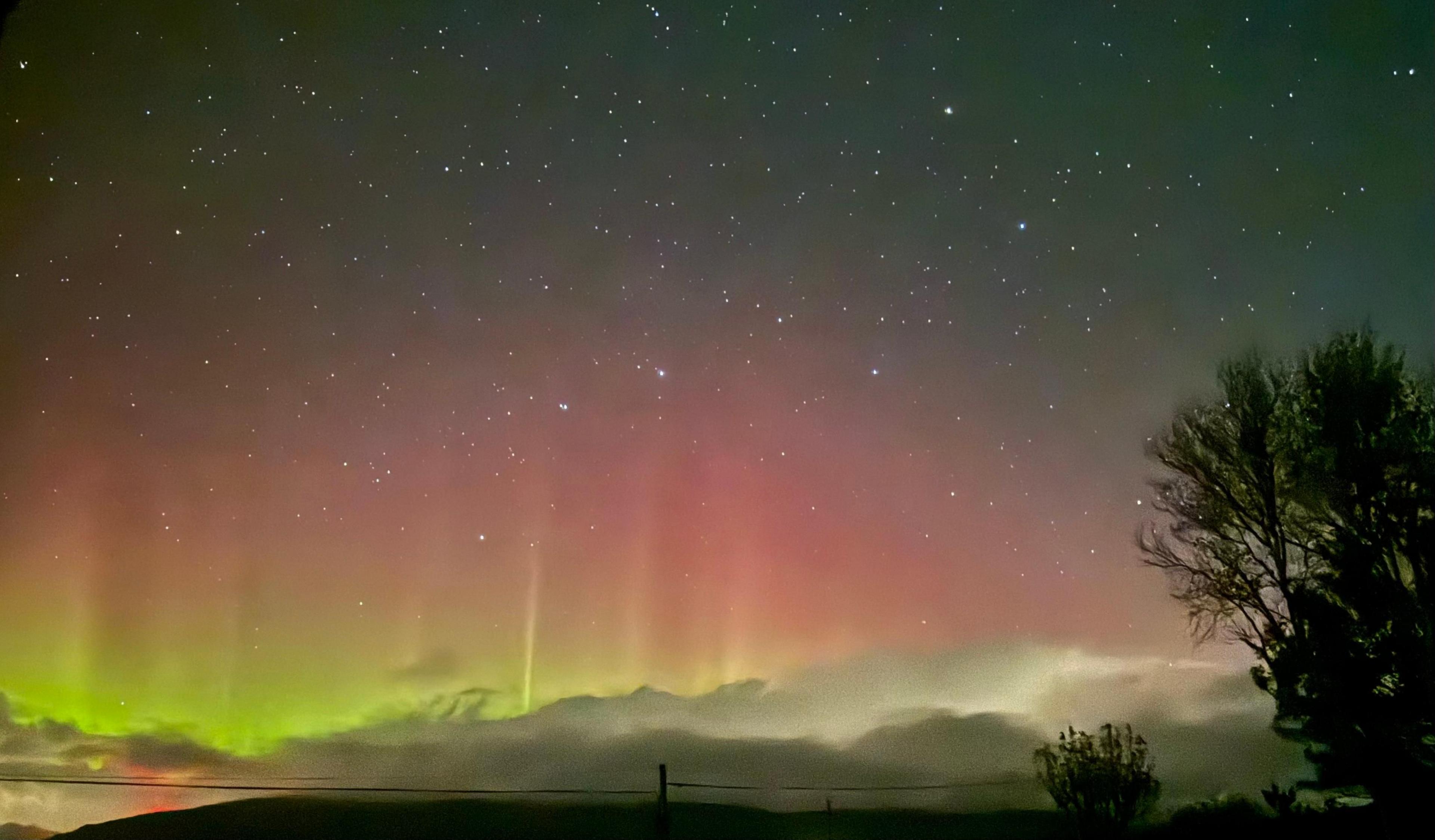 Northern Ireland also caught a glimpse of the aurora in Limavady