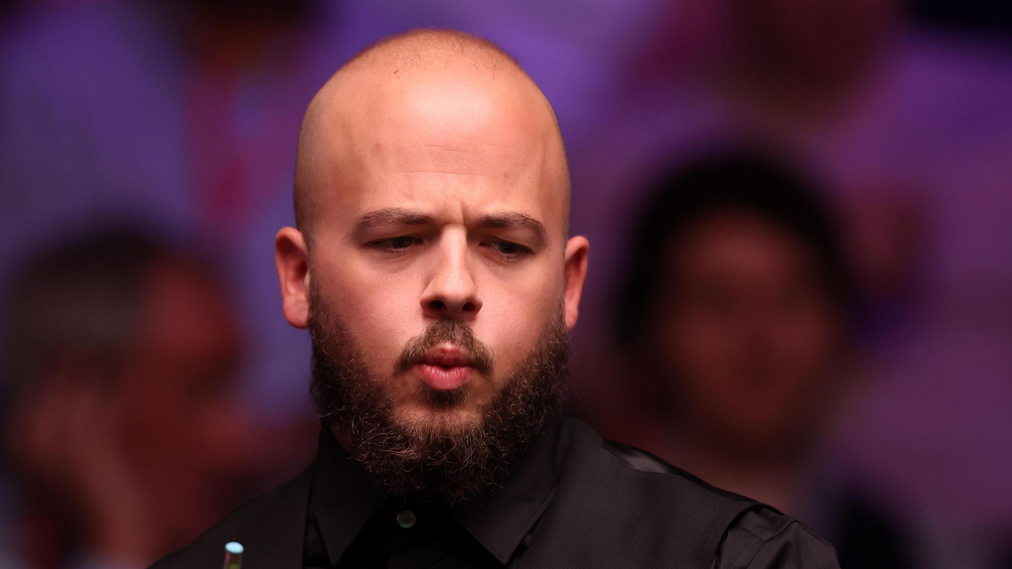Belgium snooker player Luca Brecel