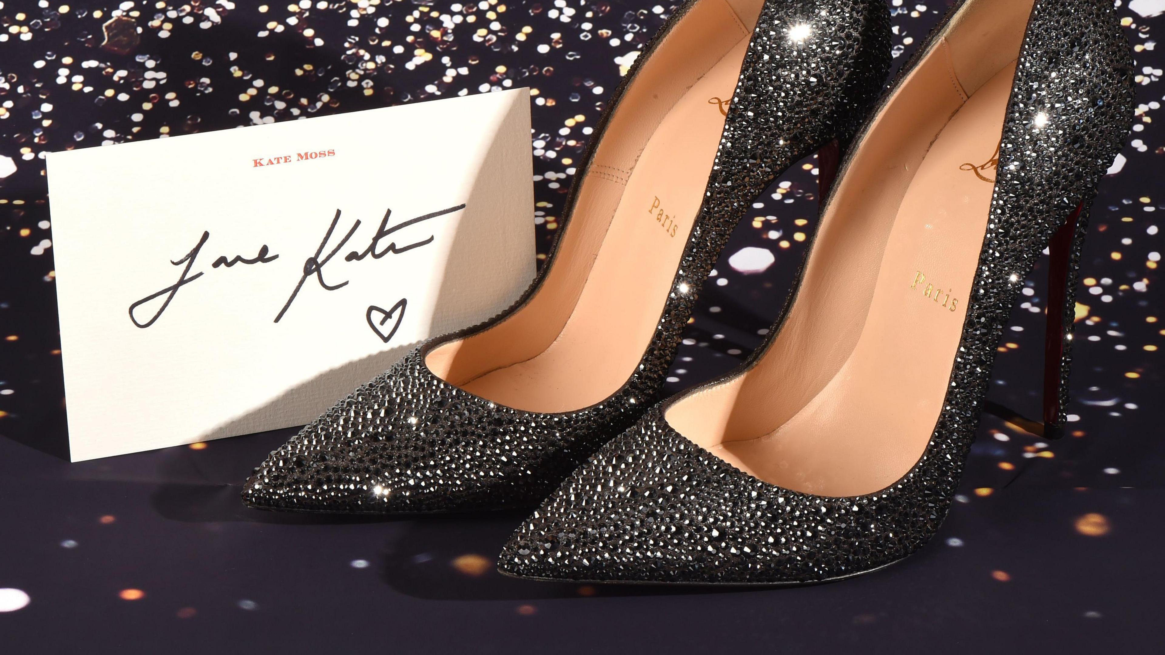 Christian Louboutin shoes donated to the auction by Kate Moss