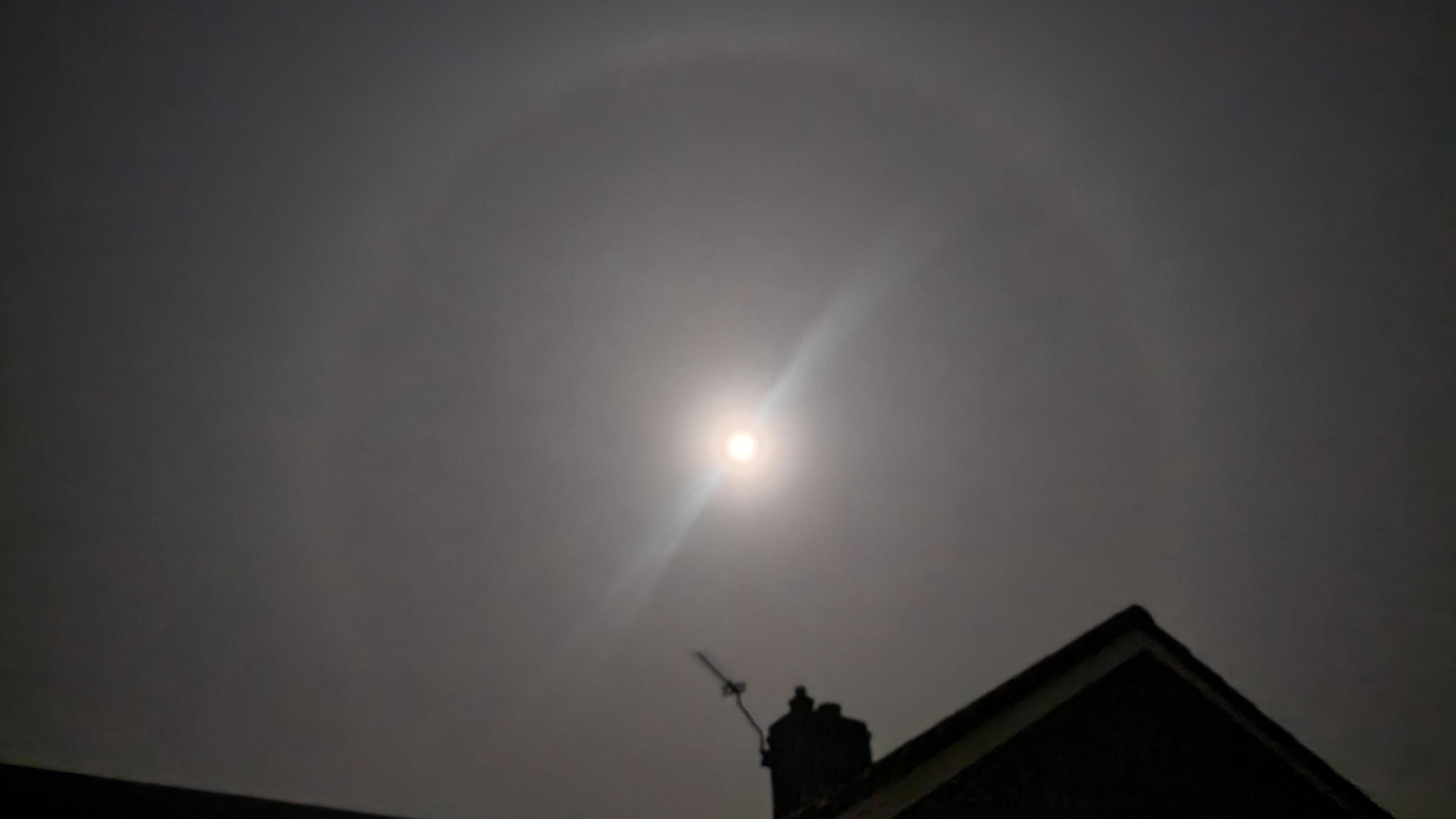 The halo was seen across North Yorkshire