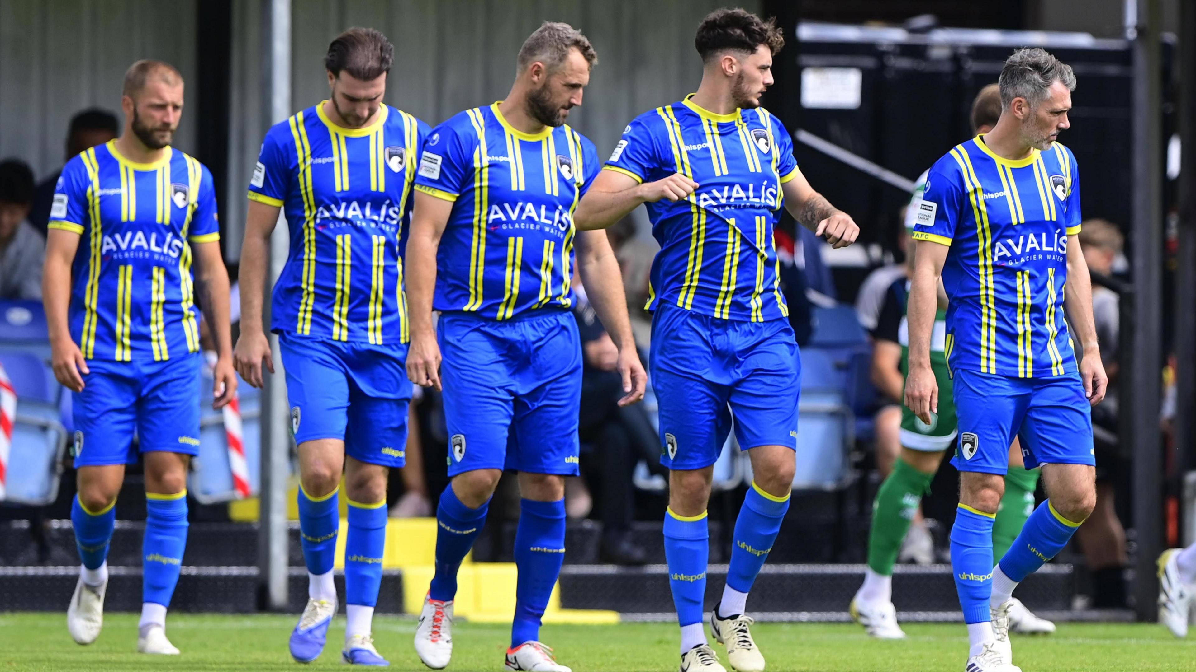 Weston-super-Mare players during a game