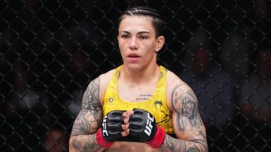 Jessica Andrade in action at UFC 300 in 2024
