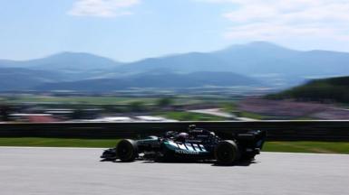 Kimi Antonelli on track in Spielberg during first practice for the Austrian Grand Prix
