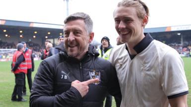 Port Vale celebrate beating Sunderland