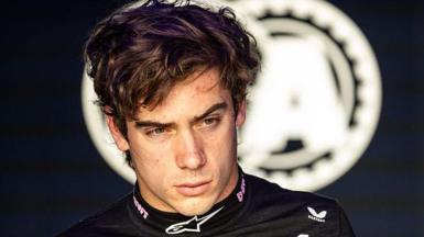 Franco Colapinto of Argentina and Alpine exits the FIA garage at the Japanese Grand Prix