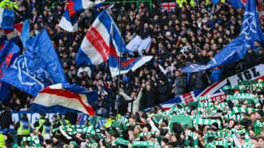 Rangers and Celtic supporters at Celtic Park in December, 2025
