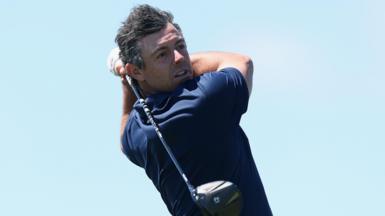 Rory McIlroy pictured during a practice round at this week's US Open