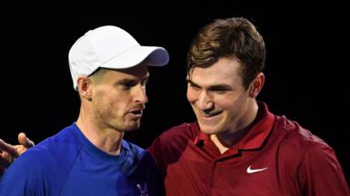 Andy Murray and Jack Draper embrace