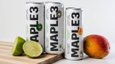 Cans of Maple3 maple water